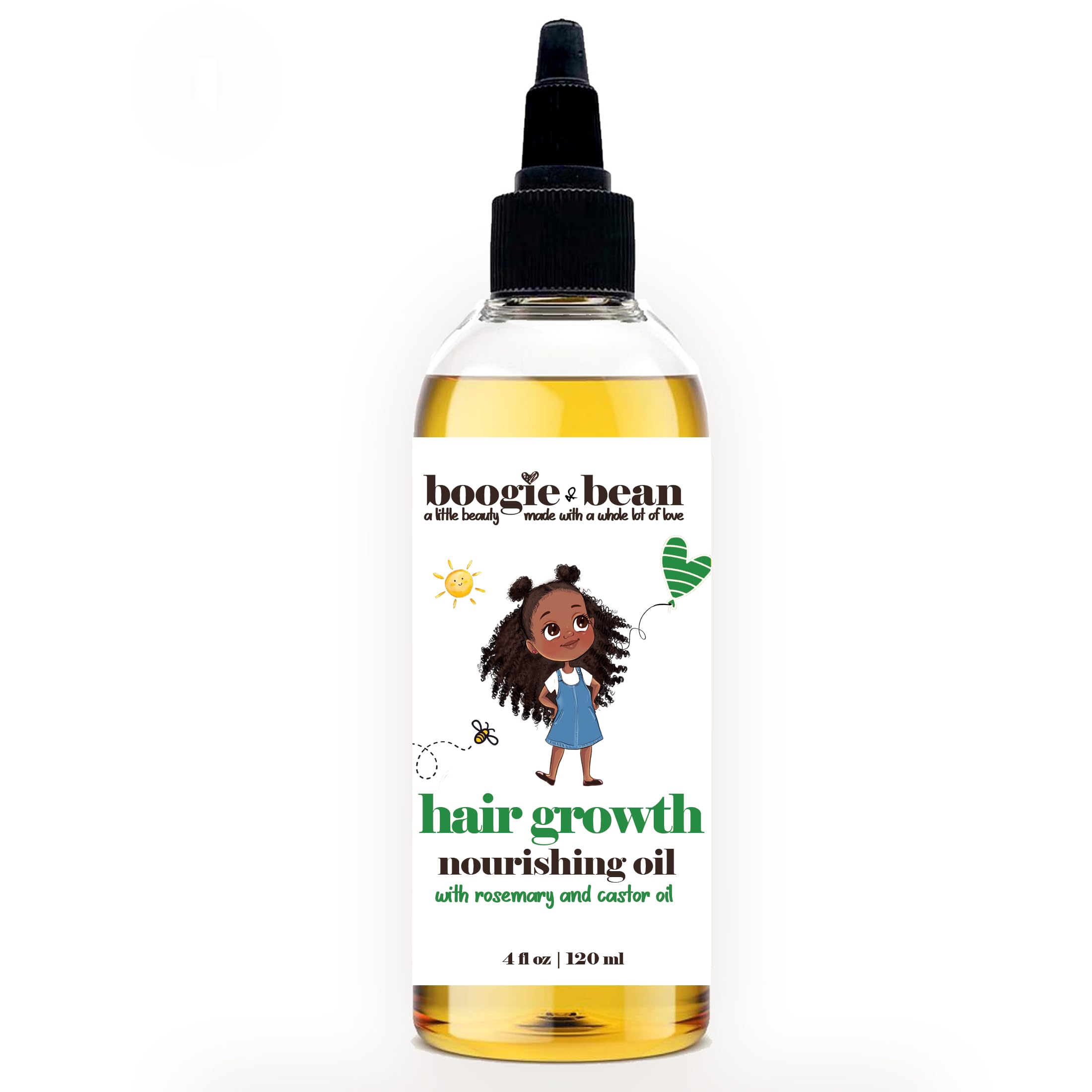 Natural Hair Growth Oil for Kids and Infants - Rosemary Oil for 4c Black Hair, Non-GMO