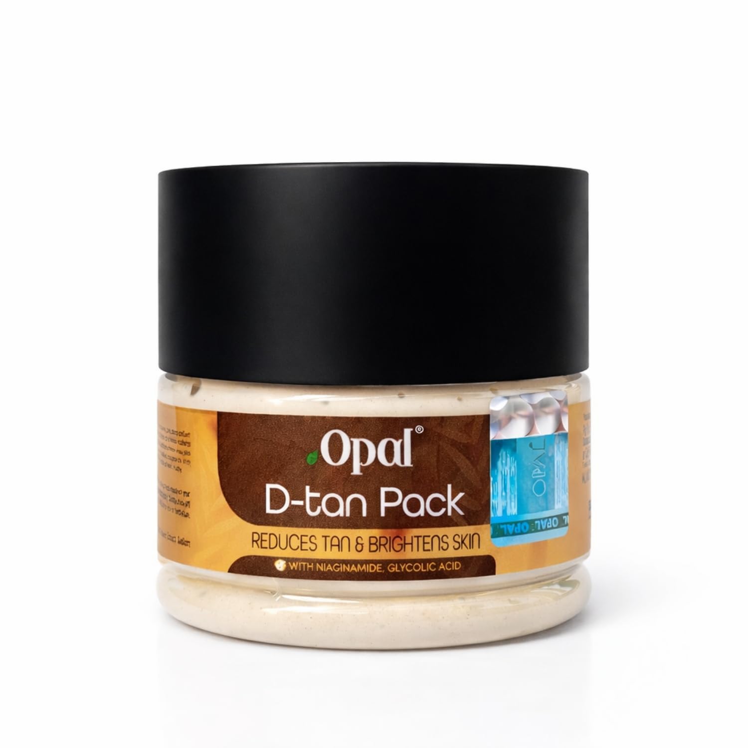 Opal D Tan Face Pack For Tan Removal | Skin Brightening Detan Face Mask | With Aloe Vera, Kaolin & Zinc Oxide | For Men & Women 