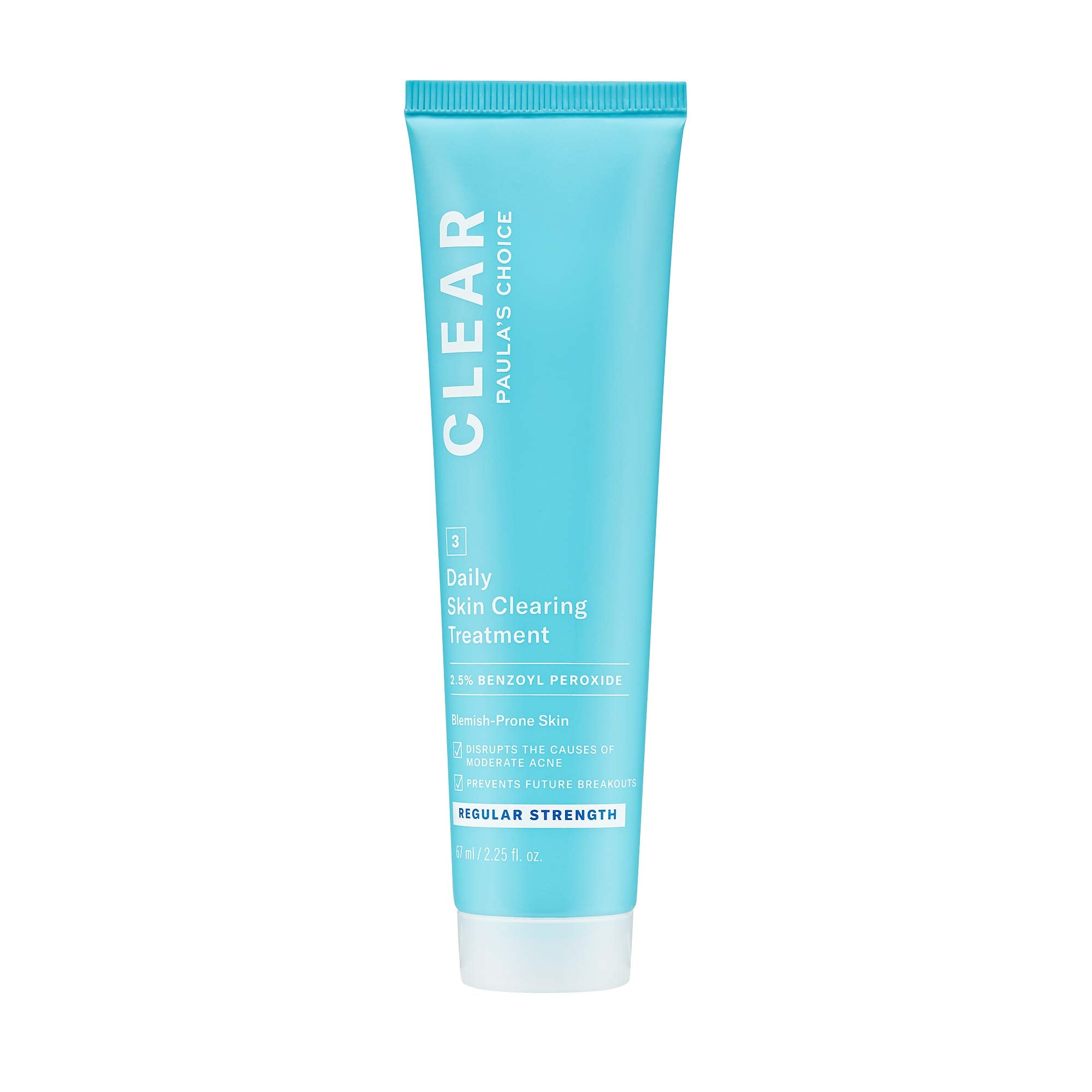 Paula's Choice CLEAR Regular Strength Daily Skin Clearing Treatment with Benzoyl Peroxide for Facial Acne and Redness Relief, 2.