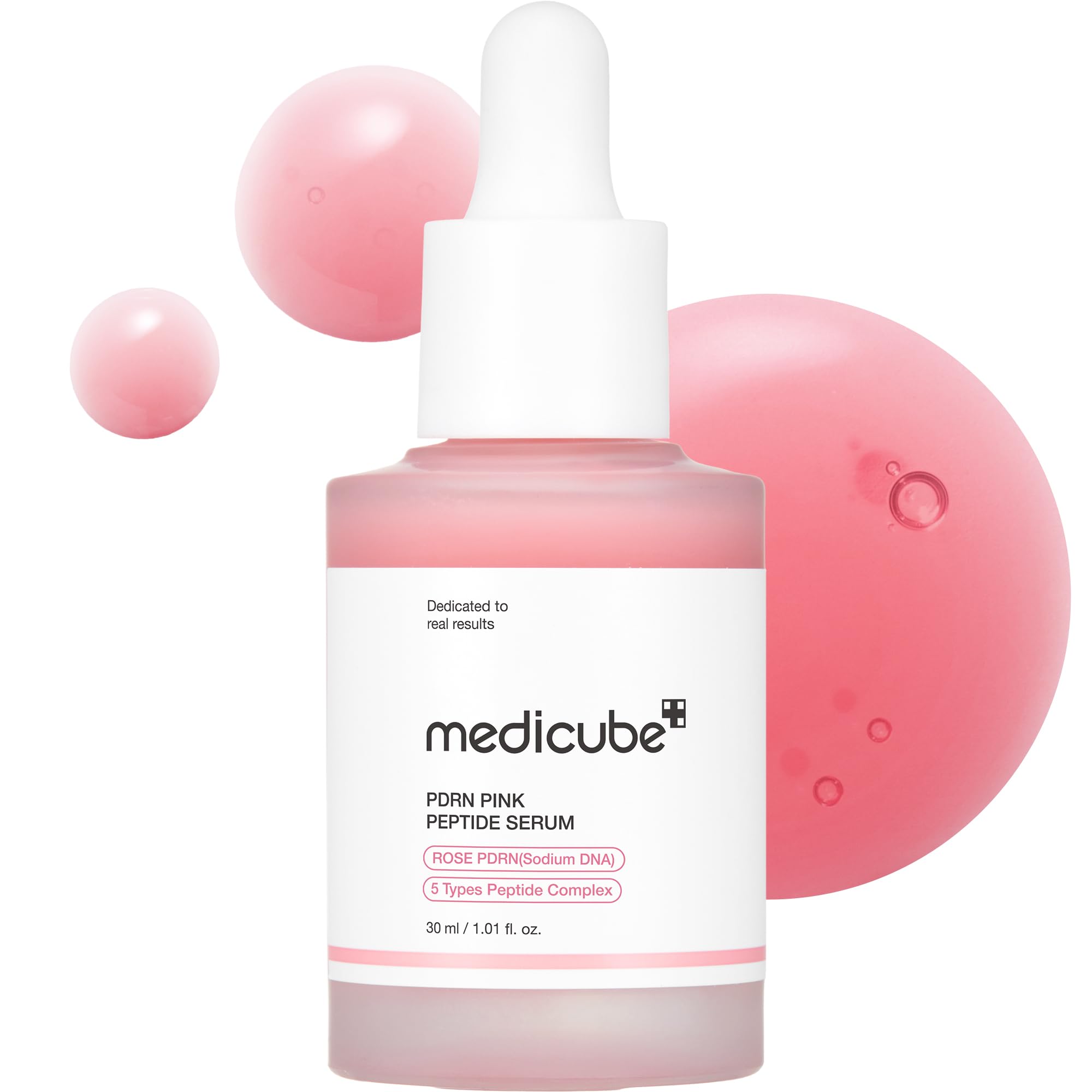 Medicube Pdrn Pink Peptide Serum, Pink Glow Serum, Peptide, Niacinamide, Hydrating & Moisturizing & Firming, Uneven Skin Tone, K