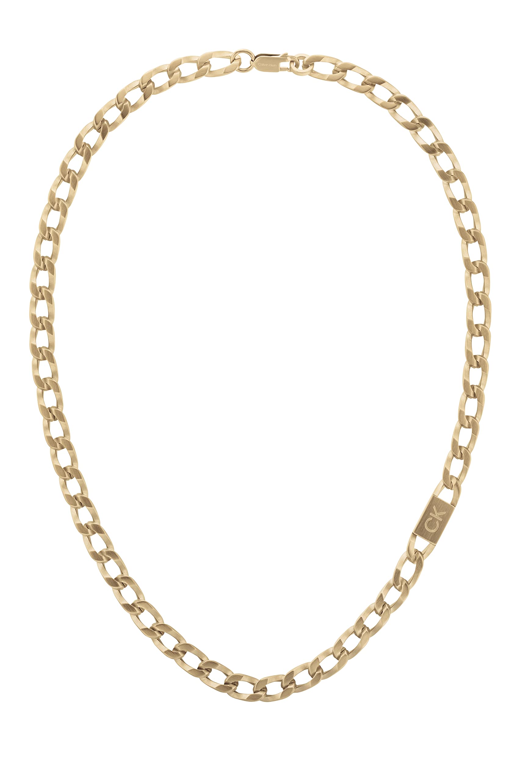 Calvin Klein Jewelry Men's Chain Link Necklace Color: Yellow Gold (Model: 35000252)