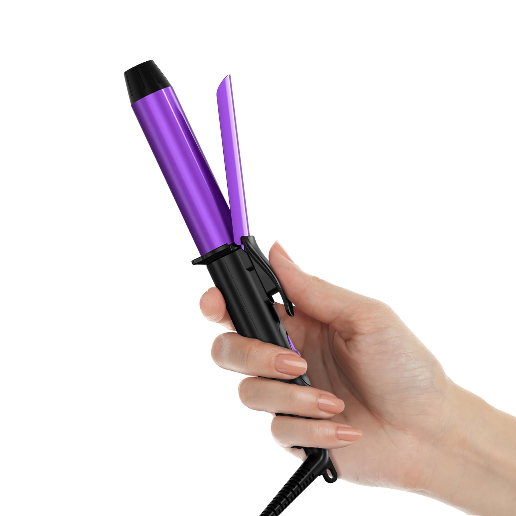 FARERY 1 Inch Barrel Travel Curling Iron, Dual Voltage, Ceramic Mini Hair Curler with Keratin&Argan Oil Infuse, Travel Size Curl