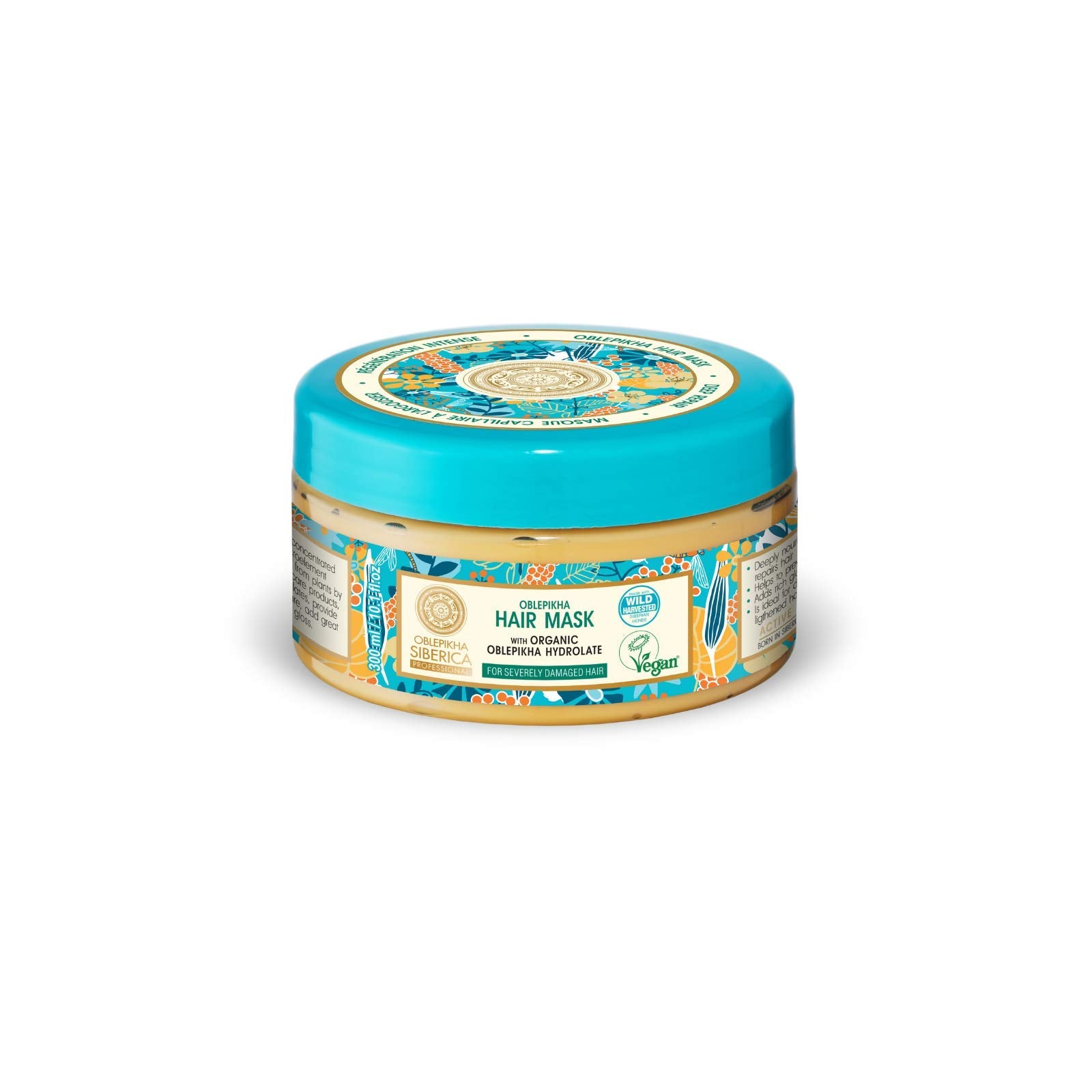 Siberica Restorative Sea Buckthorn Mask for Damaged Hair, 10.14 Ounce