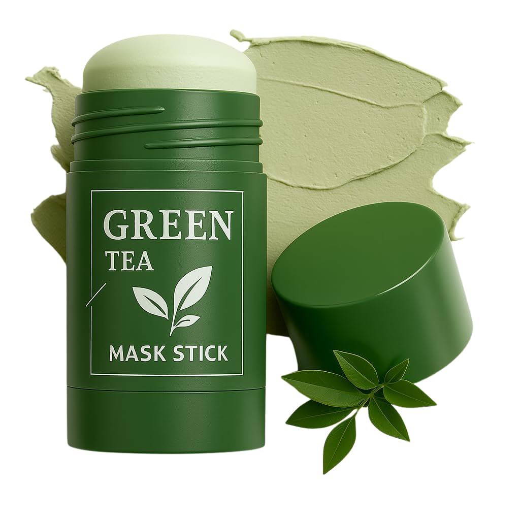 SHUIKU Green Tea Mask Stick  Blackhead Remover & Deep Pore Clay Cleanser, Oil Control Detox Face Mask for Oily & AcneProne Ski