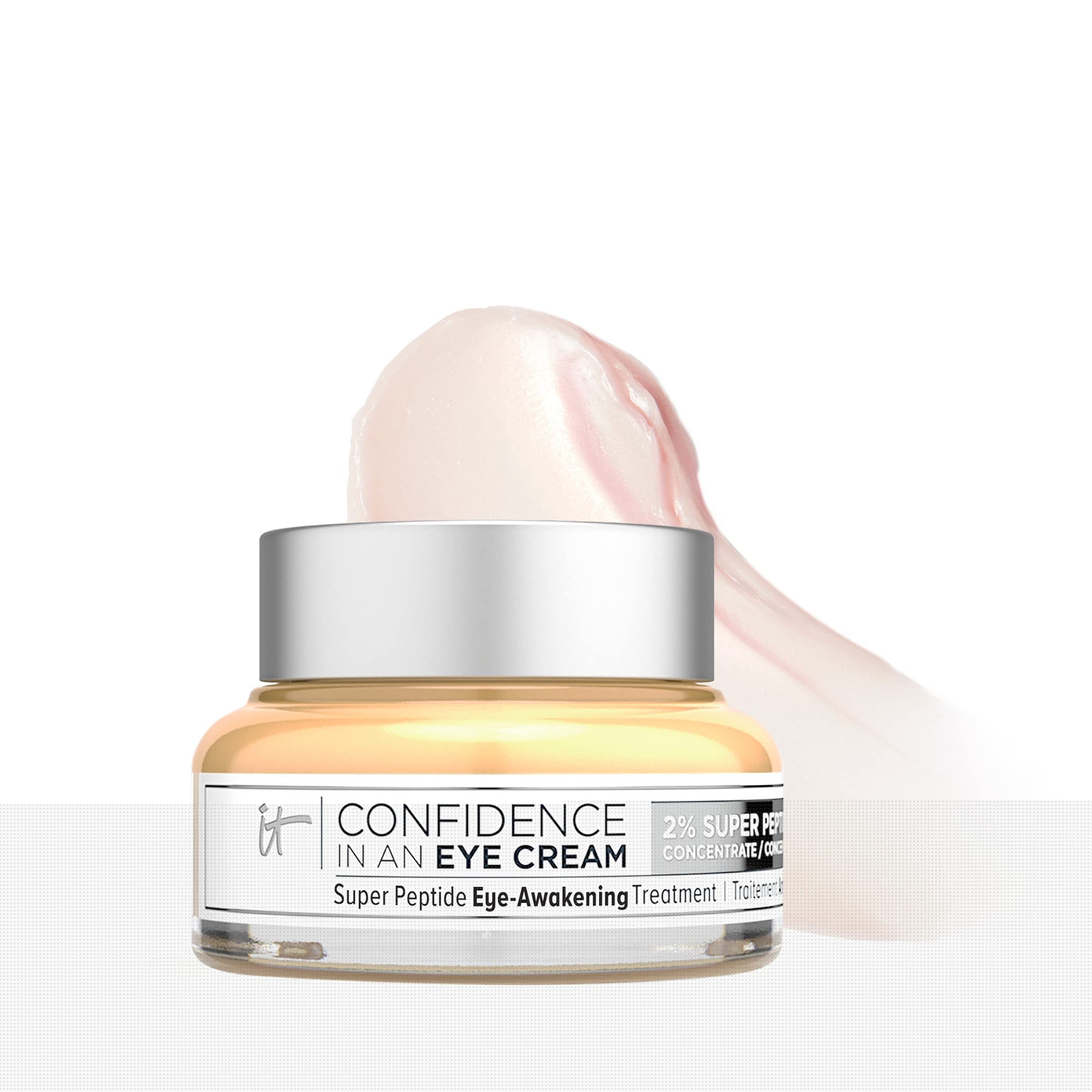 IT Cosmetics Confidence in an Eye Cream - Anti Aging Peptide Eye Cream for Dark Circles & Wrinkles, Lightweight 48HR Hydration, 
