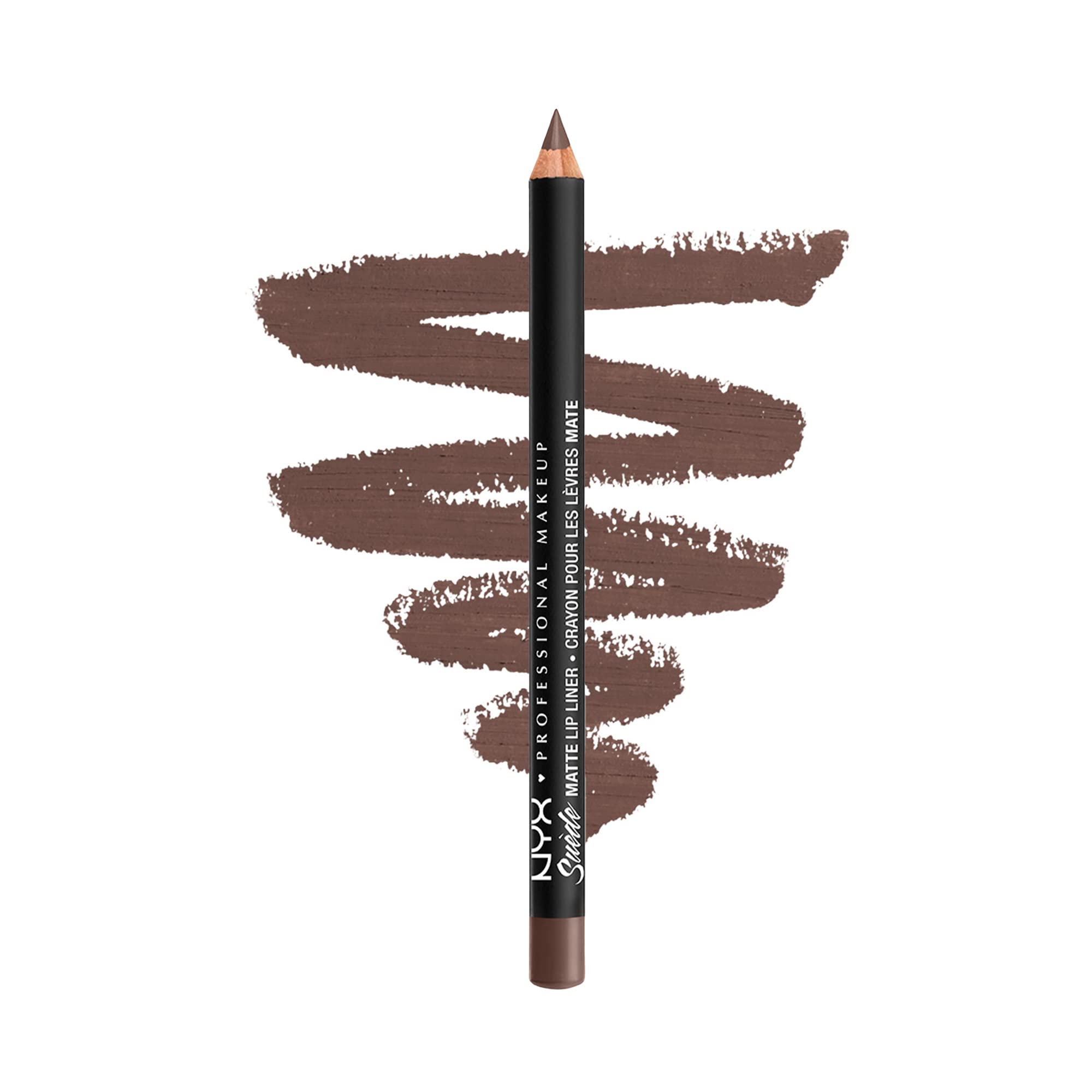 NYX PROFESSIONAL MAKEUP Suede Matte Lip Liner, Vegan Formula - Brooklyn Thorn (Deep Brown)