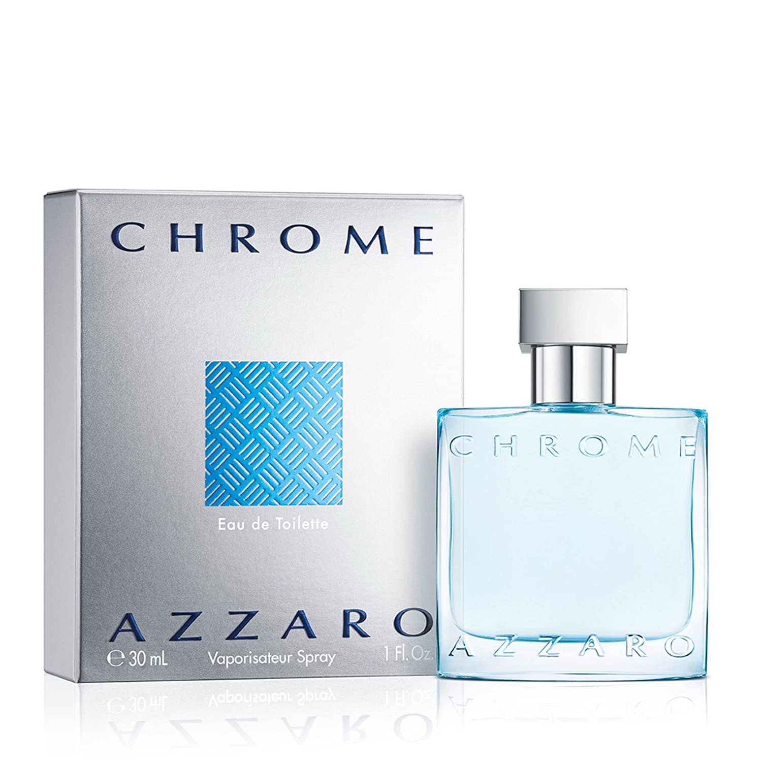 Azzaro Chrome Eau De Toilette - Fresh Mens Cologne - Citrus, Aquatic & Woody Summer Fragrance - Lasting Wear - Luxury Perfumes F