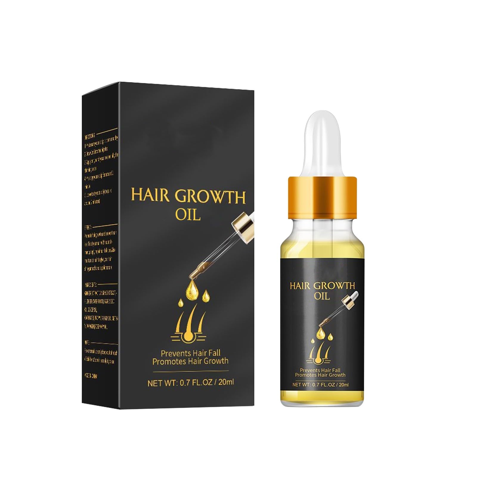 Hair Growth Oil, 20ml, Prevents Hair Fall and Promotes Growth