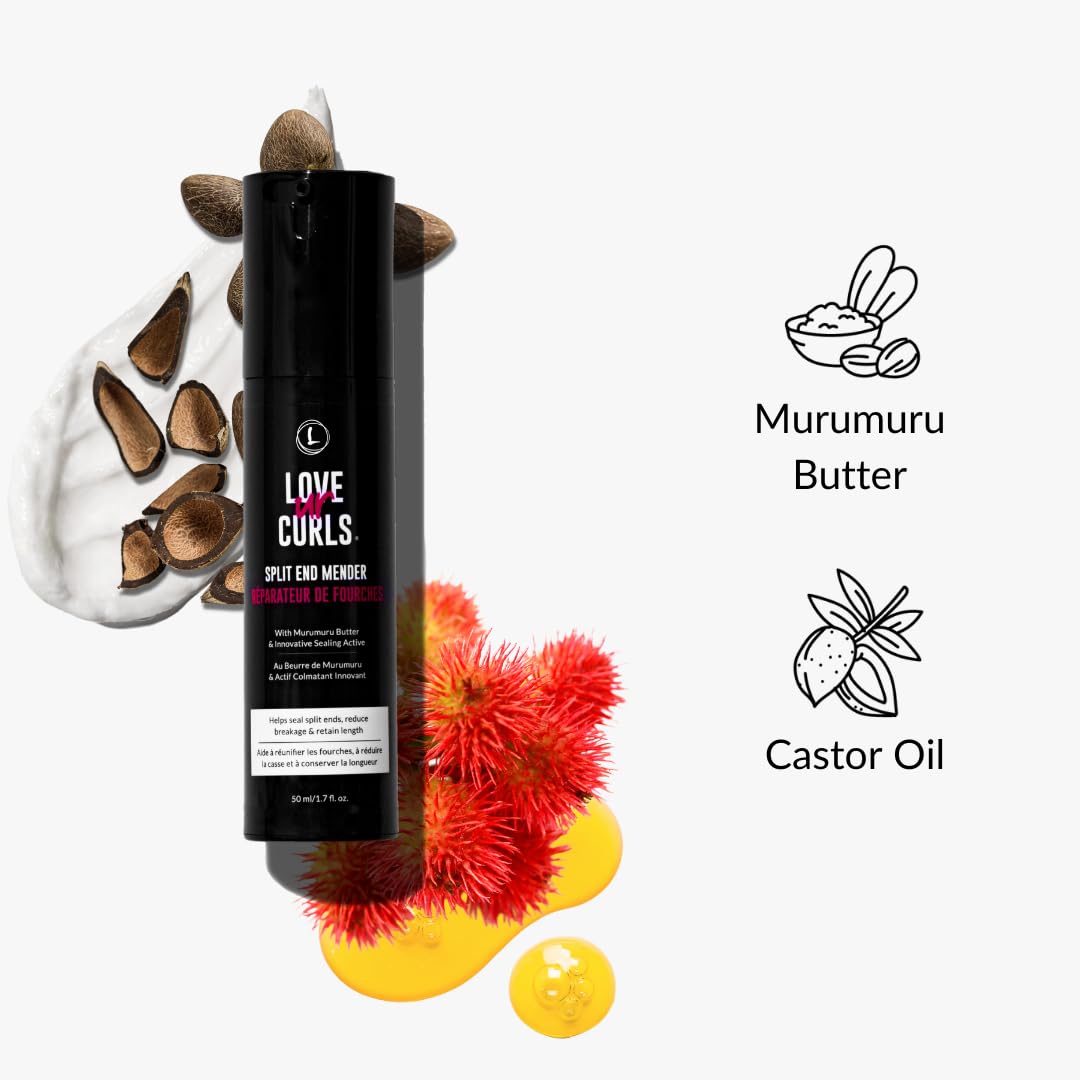 LUS (Love Ur Self) Split End Mender Restorative Leave-In Treatment for Reducing Breakage, Fortifying & Sealing Split Ends 1.7 fl
