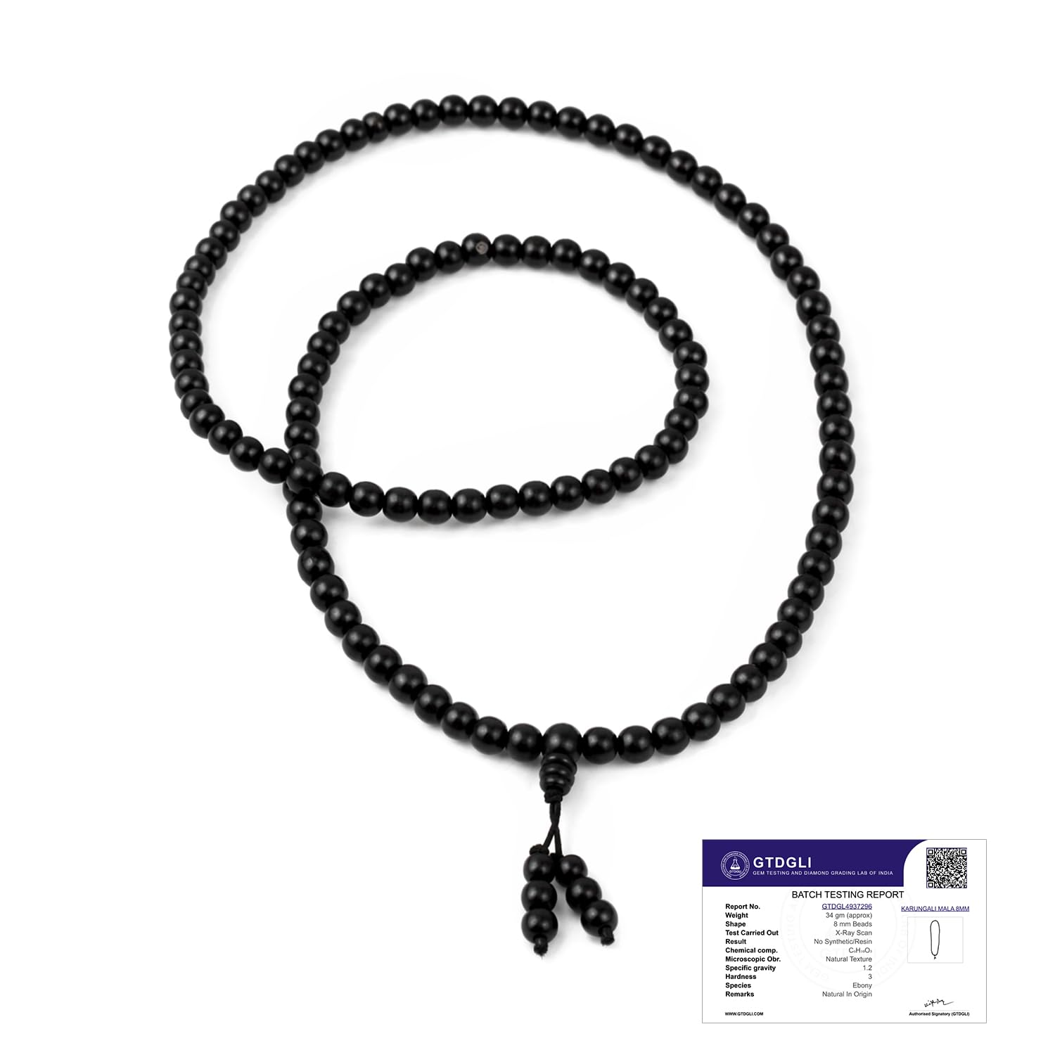 Astrotalk Stretchable Karungali Malai 8mm | Karungali Malai Original 108+1 Beads for Protection & Peace | Stretchable Jap Mala | Unisex Spiritual Mala | Gift for Man & Woman | Premium Gift Box
