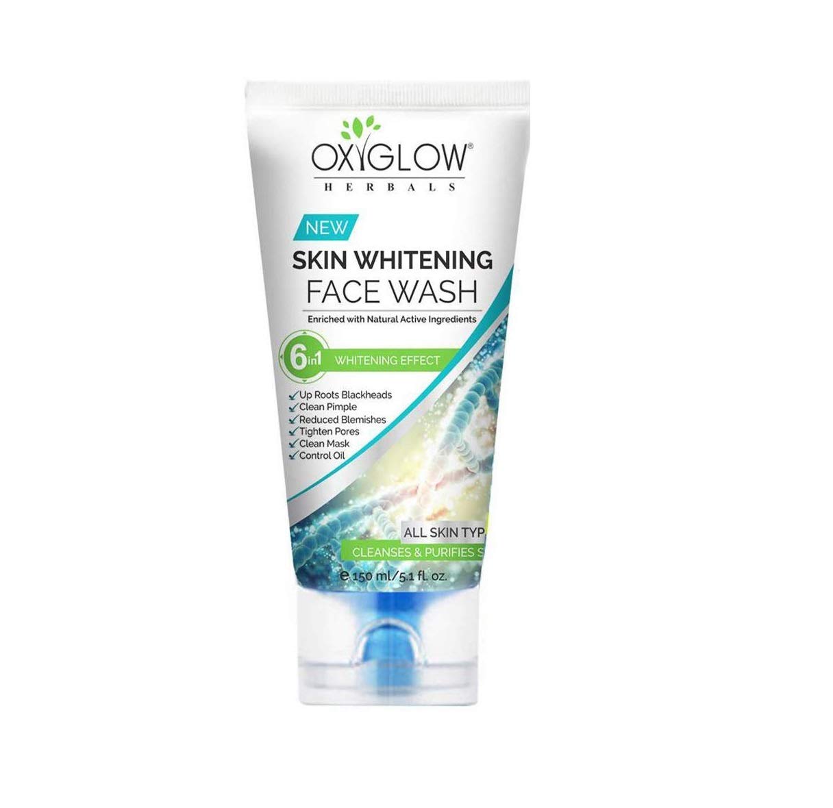Oxyglow Skin Whitening Face Wash With Scrub Cleanses & Purifies All Skin Type (150Ml)