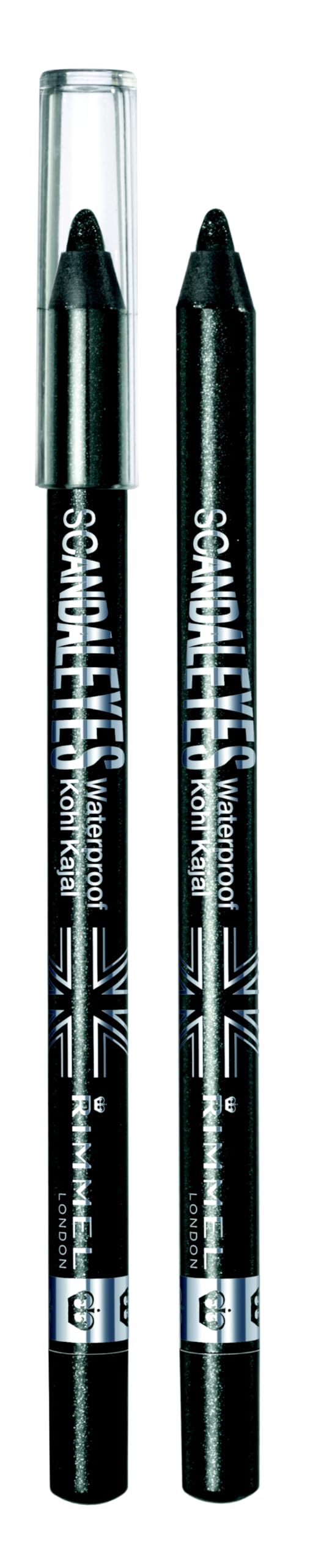 Rimmel Scandaleyes Waterproof Kohl Kajal Liner, Black, 0.04 Ounce (Pack Of 2)