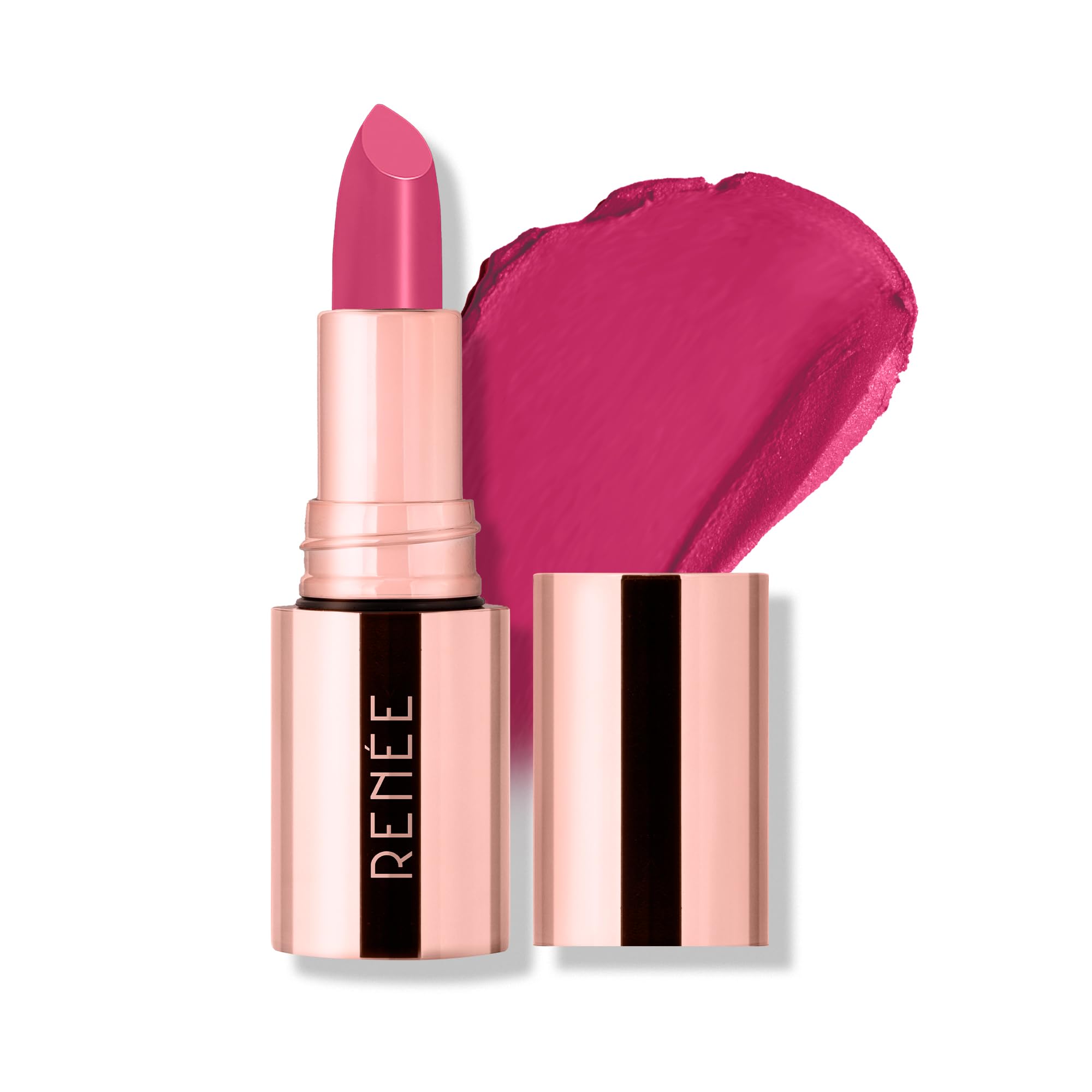 Renee Everstay Matte Lipstick  Pink Aura, Long Stay, Hydrating & NonDrying, Smudge & Transfer Proof, Lightweight, Intense Pigm