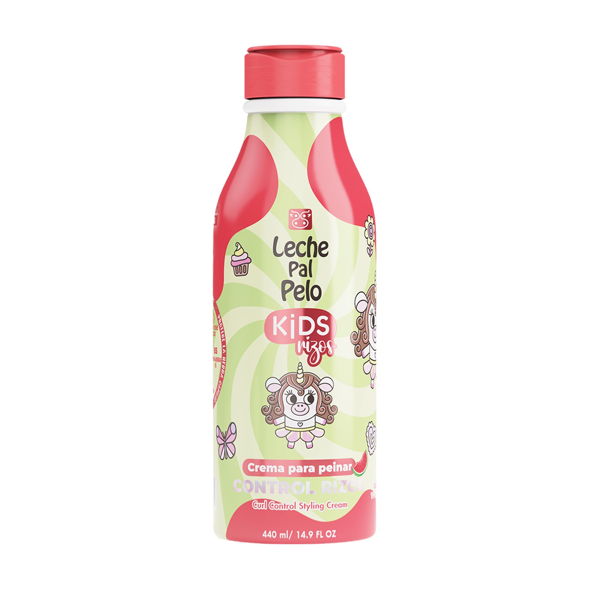Leche Pal Pelo Kids Curly  Curl Control Styling Cream  Hair Cream with Coconut Oil, Jojoba Oil, Oat Milk, Shea Butter  Moistu