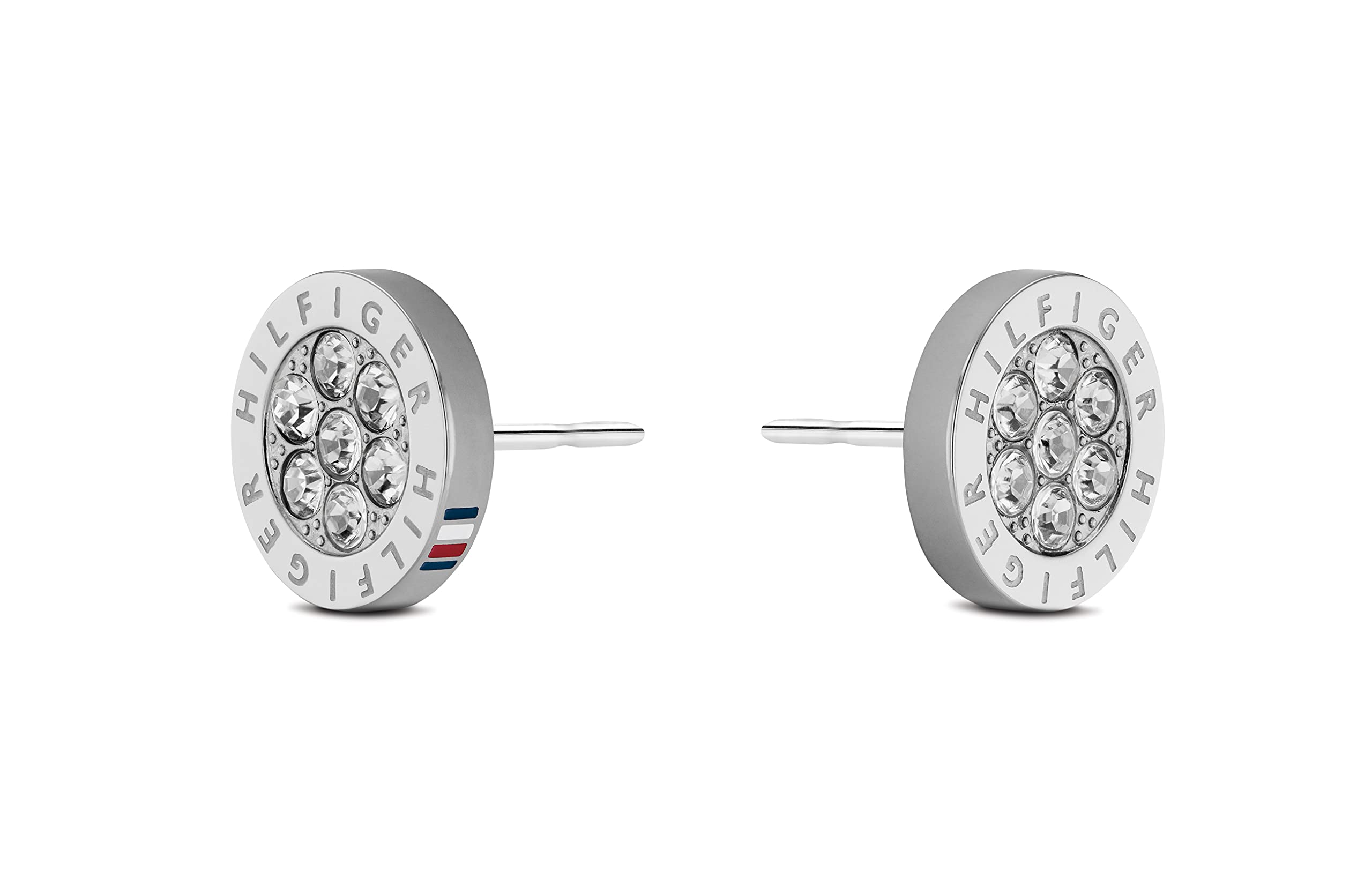 Tommy Hilfiger Women's Stainless Steel Stud Earrings, Color: Silver (Model: 2780565)