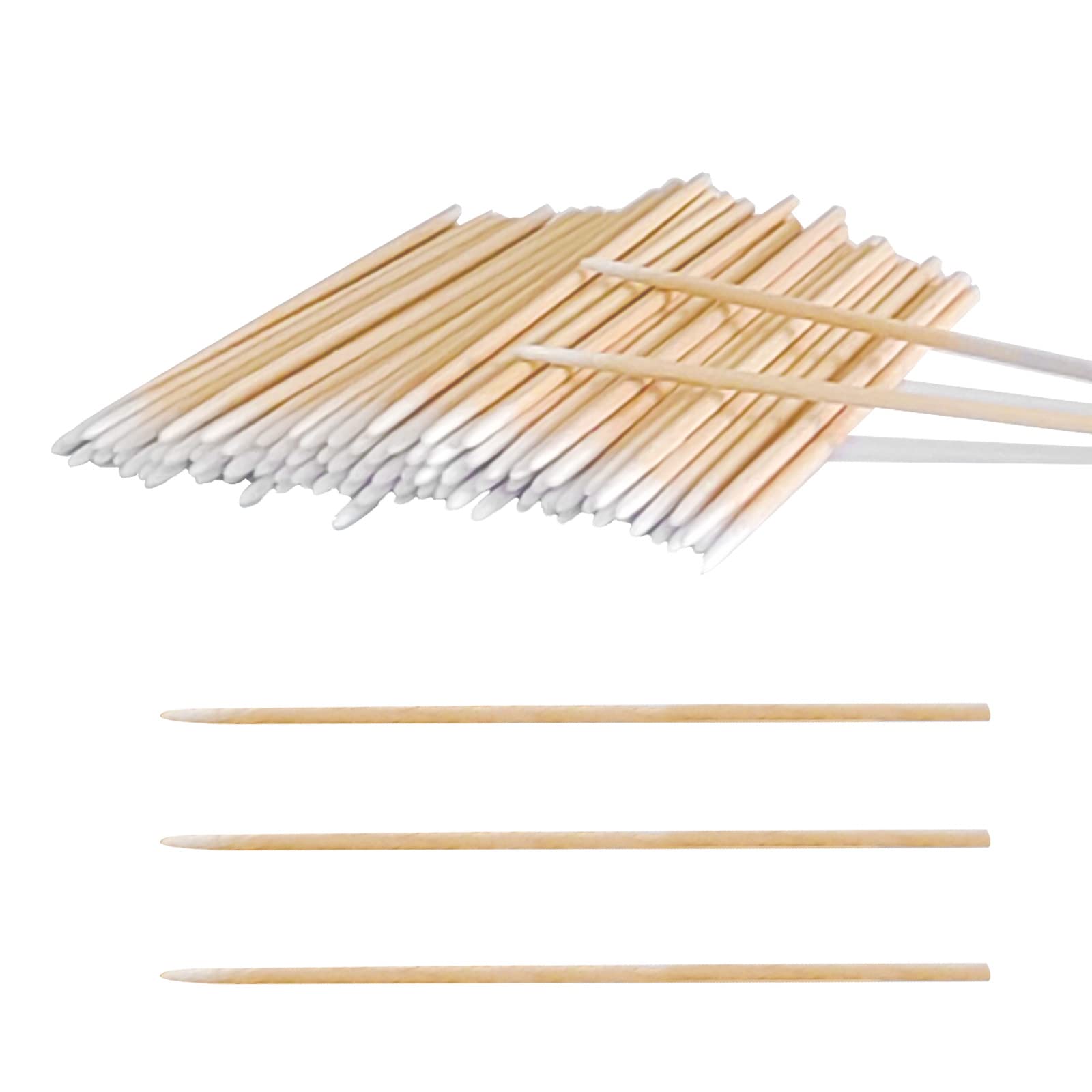 1600pcs Microblading Cotton Swab,4 Inch Cotton Swabs Pointed Tip, Cotton Swabs with Wood Sticks, Cotton Tipped Applicator for Ma