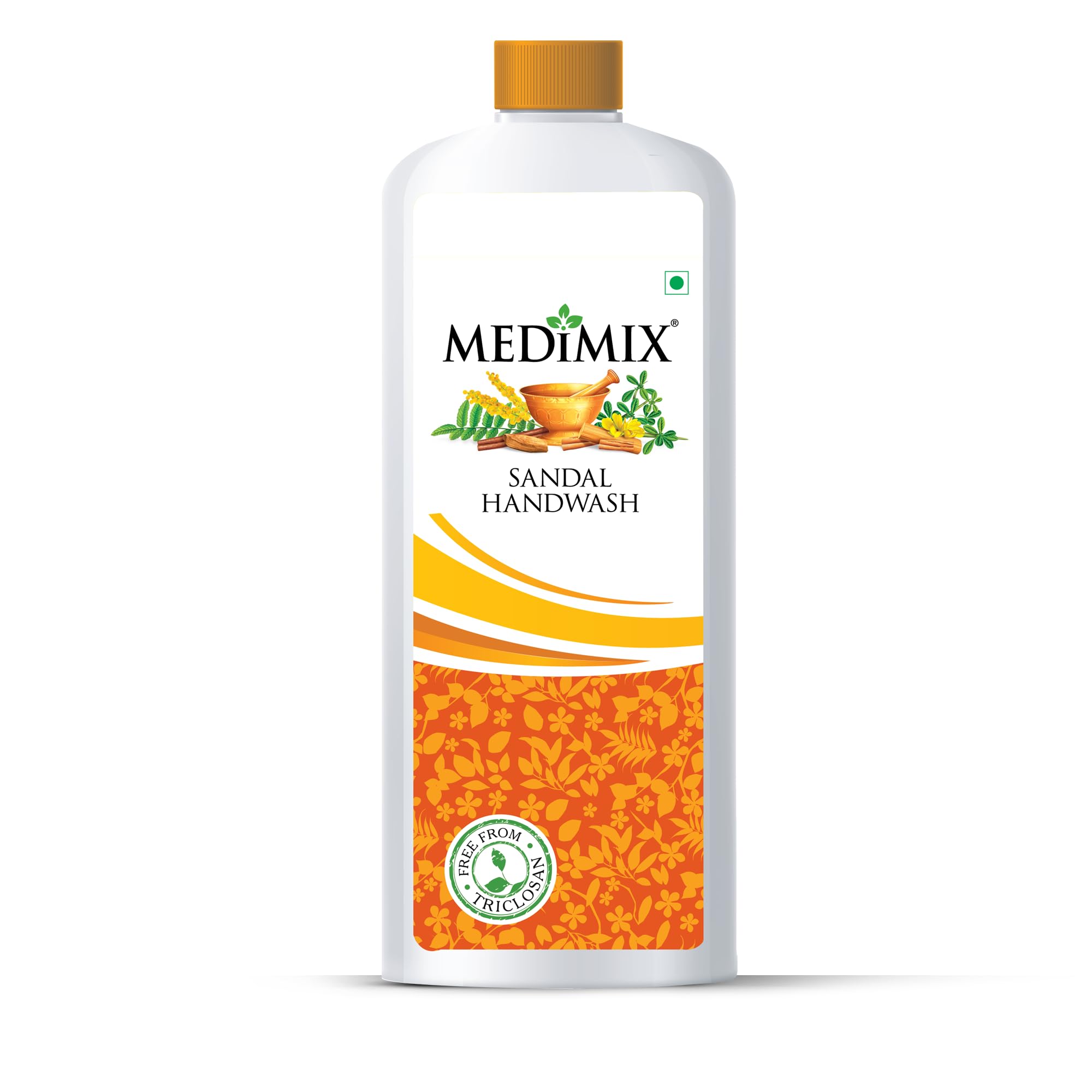 Medimix Sandal Liquid Handwash 1L Refill Bottle | Ideal For Germ Protection, Soft & Moisturized Hands | Harsh Chemical-Free | En