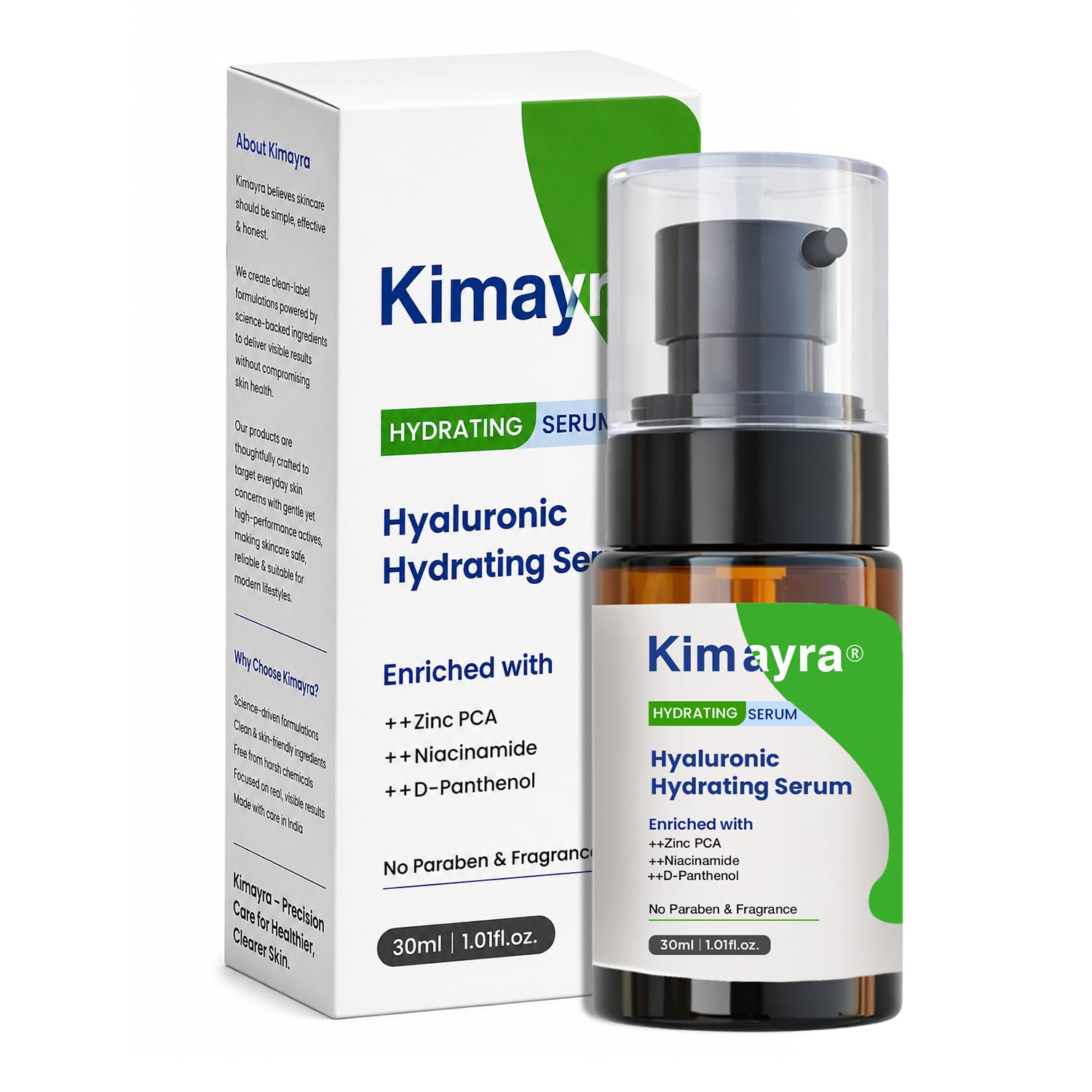 Kimayra Hydrating Face Serum For Oily & Acne Prone Skin | Hyaluronic Acid, Niacinamide & Zinc Pca Serum | Lightweight Sebum Cont