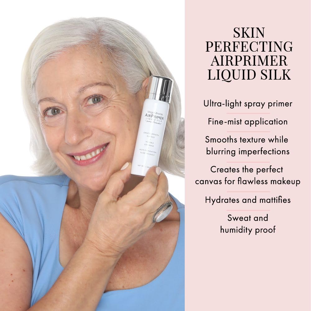 Magicminerals Liquidsilk Air Primer By Jerome Alexander, Spray Formula Smoothes Skin & Minimizes Appearance Of Pores For Flawles