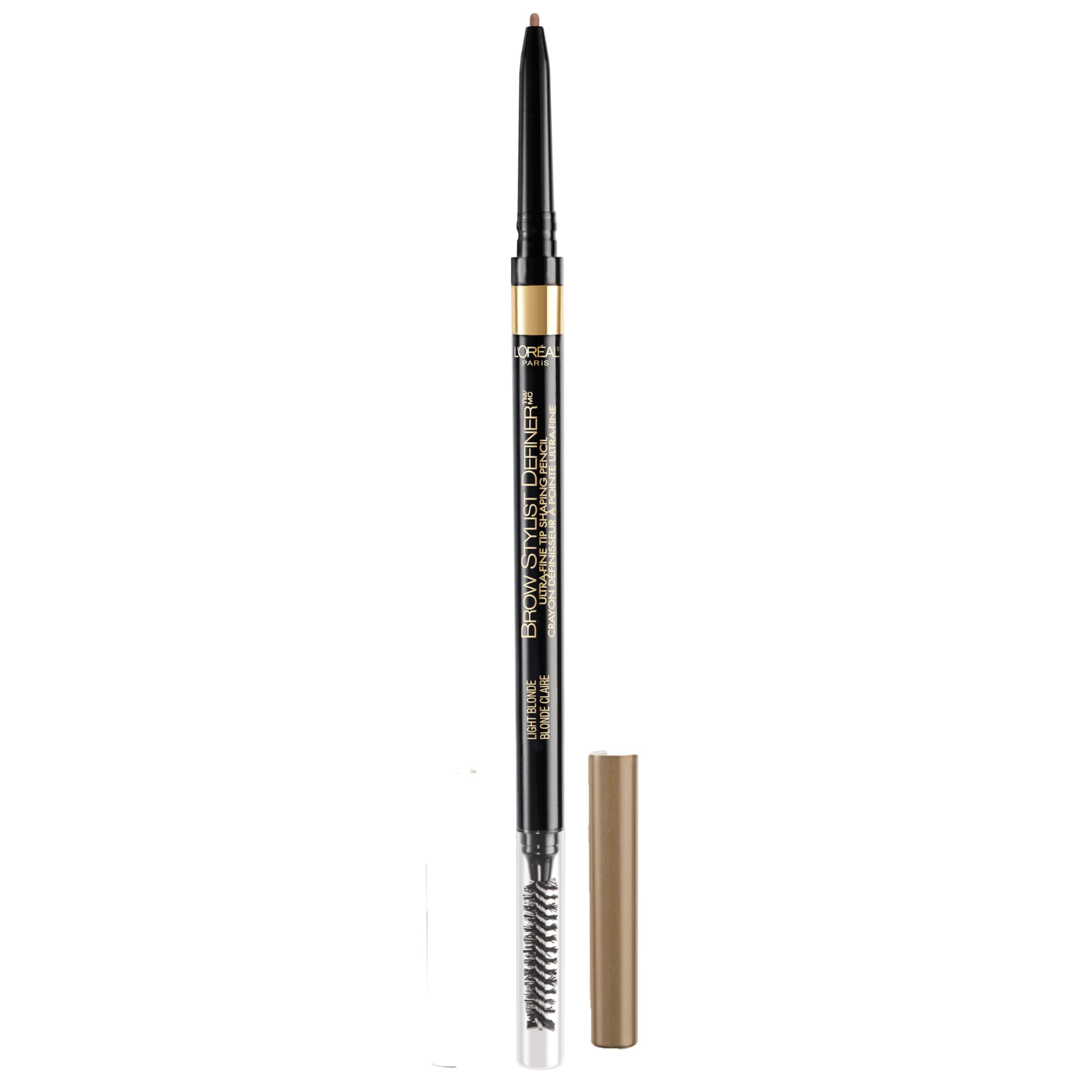 L'Oreal Paris Makeup Brow Definer Waterproof Eyebrow Pencil, Ultra-Fine Mechanical Pencil, Draws Tiny Brow Hairs and Fills in Sp