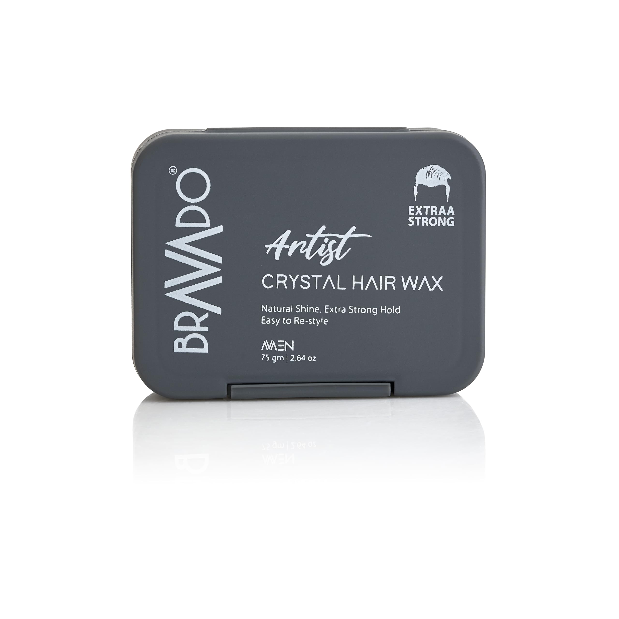 Bravado Extraa Strong Hair Wax For Men | Extreme Hold Styling Wax For Spikes & Volume | Matte Finish Long Lasting Professional H