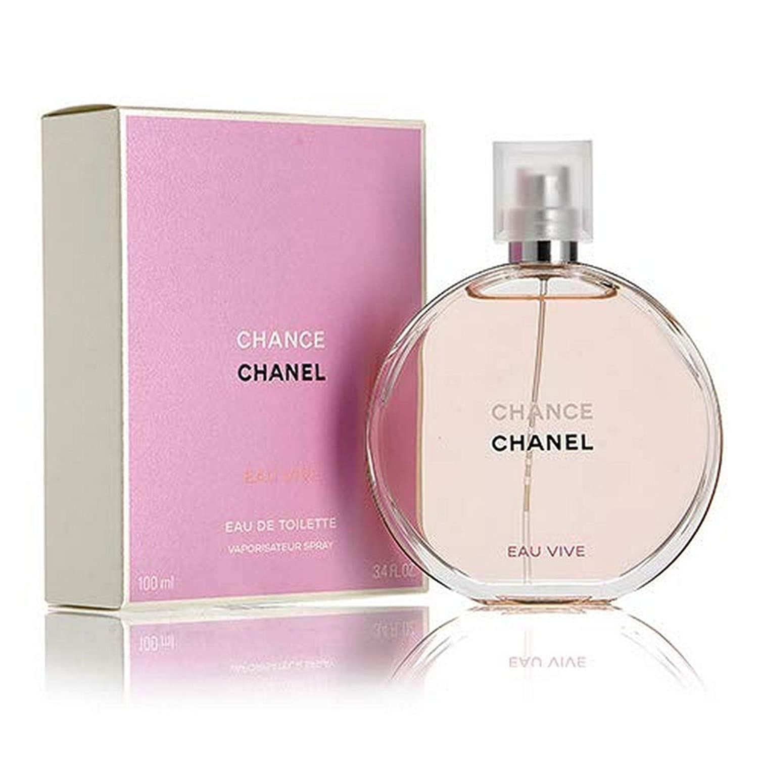 Chanel Chance Eau Vive Eau De Toilette Spray For Women, 3.4 Ounce