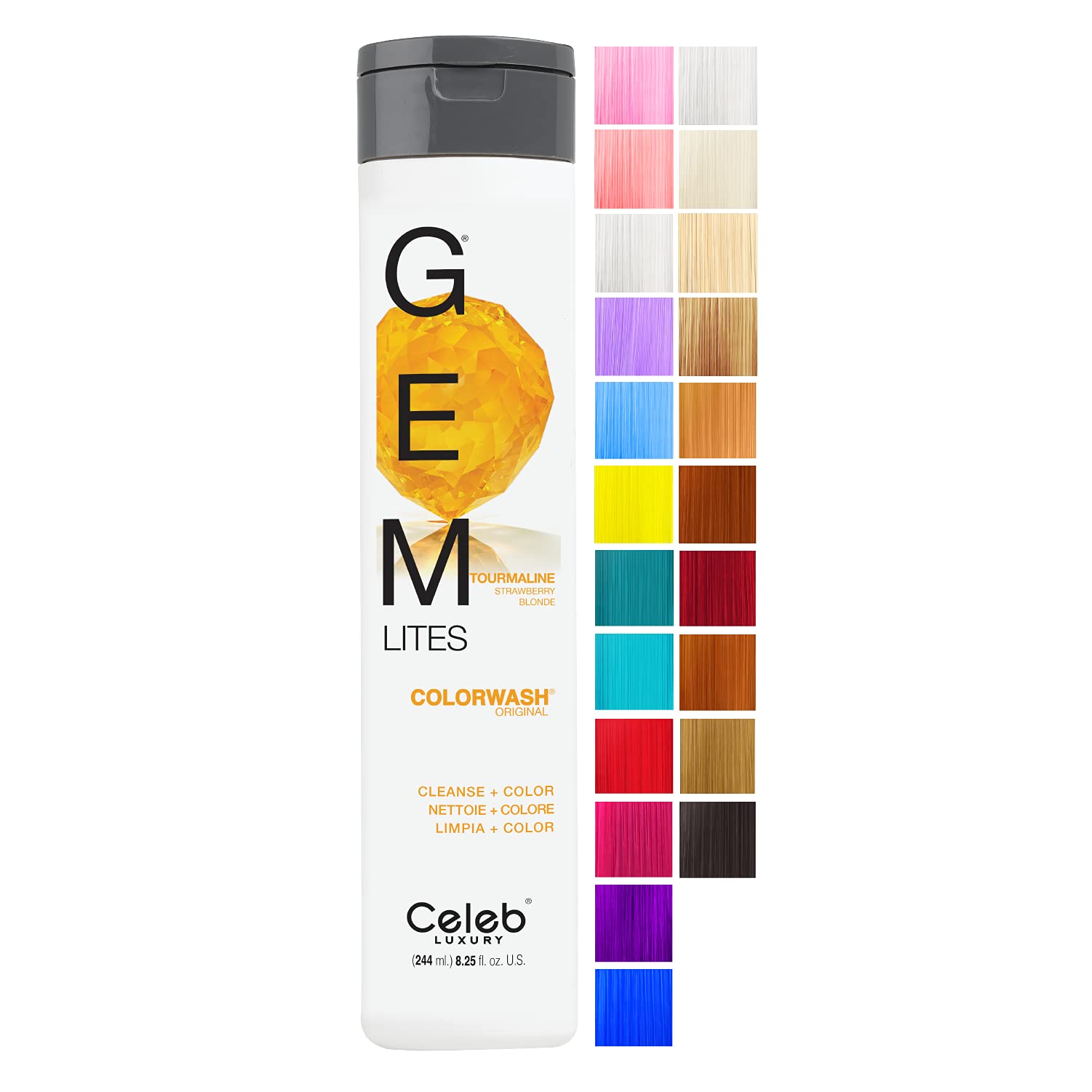 CELEB LUXURY by Celeb Luxury GEM LITES COLORWASH TOURMALINE 8.25 OZ(D0102HX0Z67.)