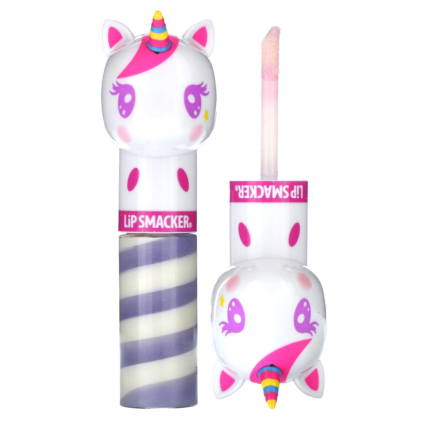 Lip Smacker Lippy Pals Swirls Unicorn, Flavored Moisturizing & Smoothing Soft Shine Lip Balm, Hydrating & Protecting Fun Tasty G