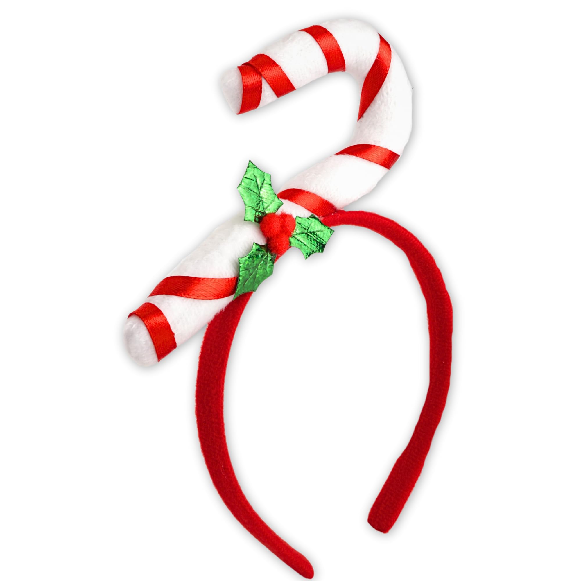 Needzo Candy Cane Headband, Christmas Holiday Party Hair Accessory, One Size