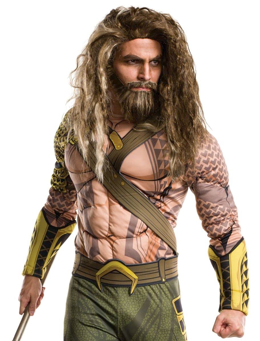 Rubie's Men's Batman V Superman: Dawn Of Justice Aquaman Beard and Wig, As Shown, One Size