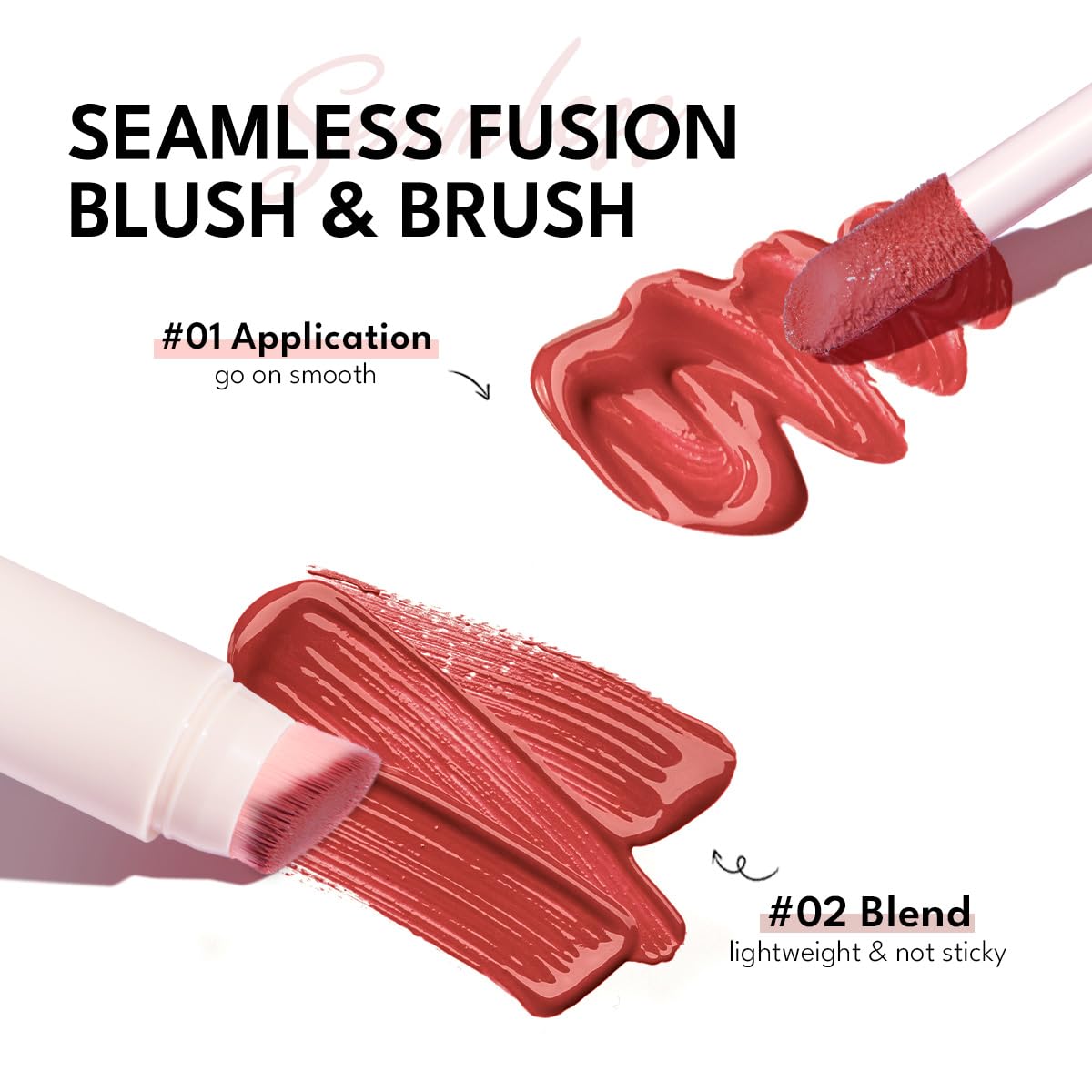 Imakeupnow Liquid Blush Stick For Cheeks Natural Matte Finish Blush Make Up, High Pigment Blush Stick Long-Lasting Dewy Cheek Ti