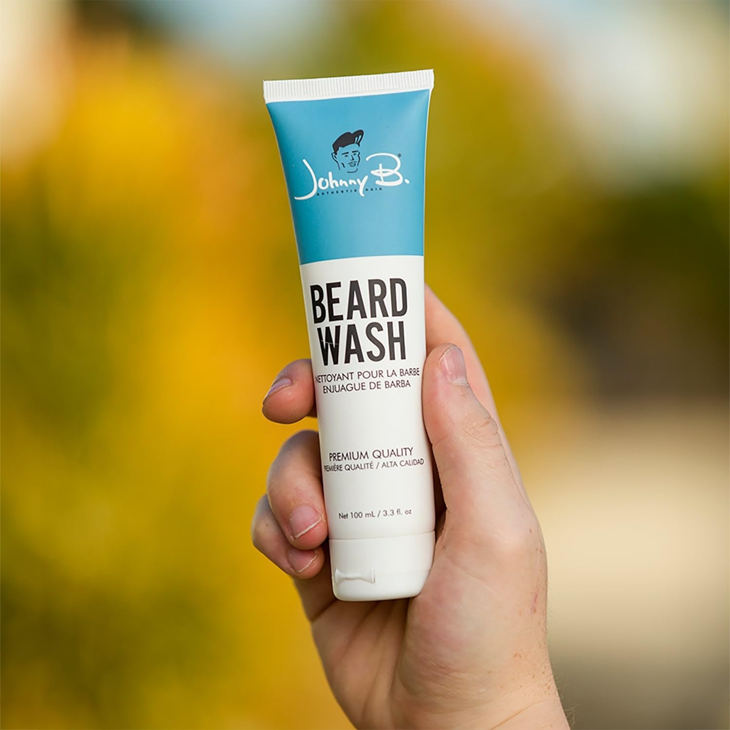 Johnny B. Refreshing Beard Wash, Softens And Soothes Facial Hair 3.3 Oz.