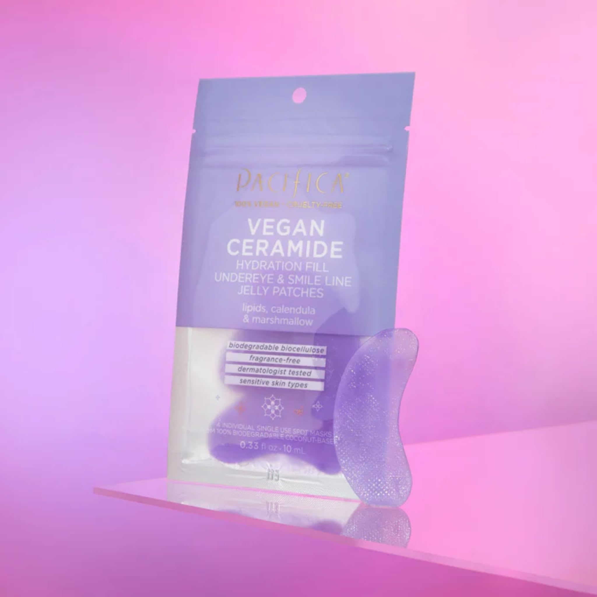 Pacifica Beauty Vegan Ceramide Hydrating Under Eye And Smile Line Jelly Patches, Skincare, Fine Lines, Wrinkles, Puffy Eyes, Ant