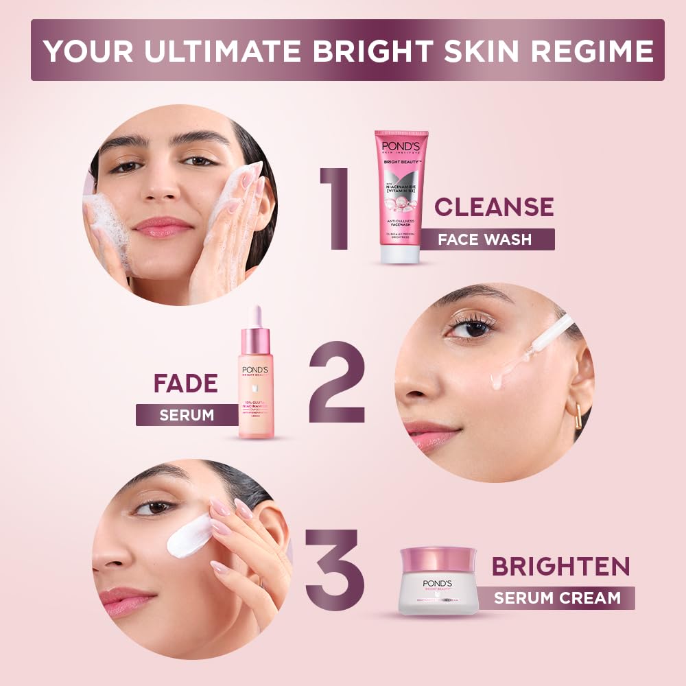 POND's Bright Beauty Serum, 12% Gluta-Niacinamide Complex, Anti-Pigmentation, 28 ml