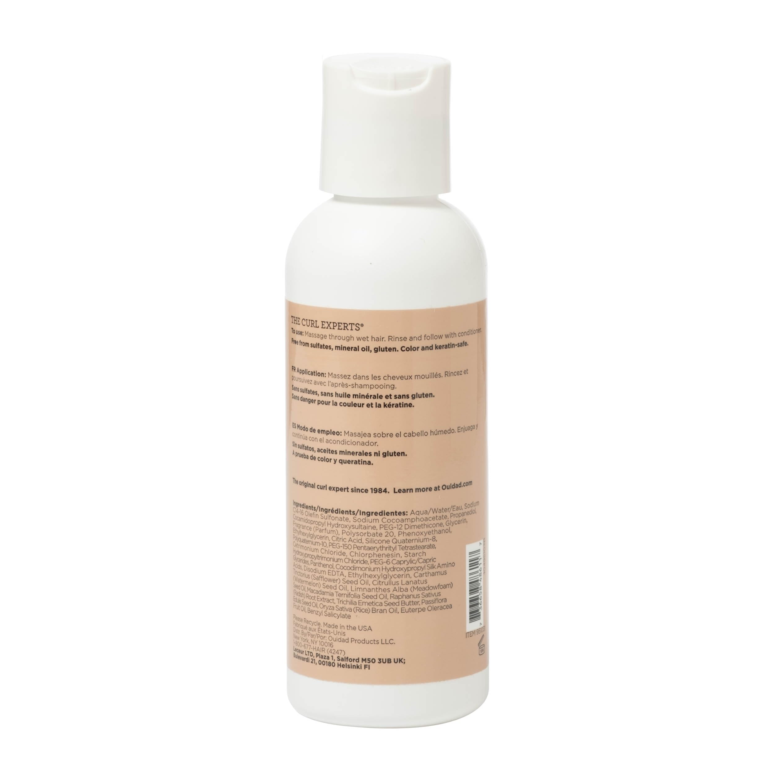 Ouidad Mini Curl Shaper Good As New Moisturizing Shampoo for Loose Curls and Waves - Sulfate Free - Travel Size 3.4 Fl Oz