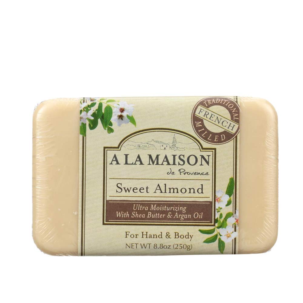 A LA MAISON BAR SOAP,SWEET ALMOND, 8.8 OZ