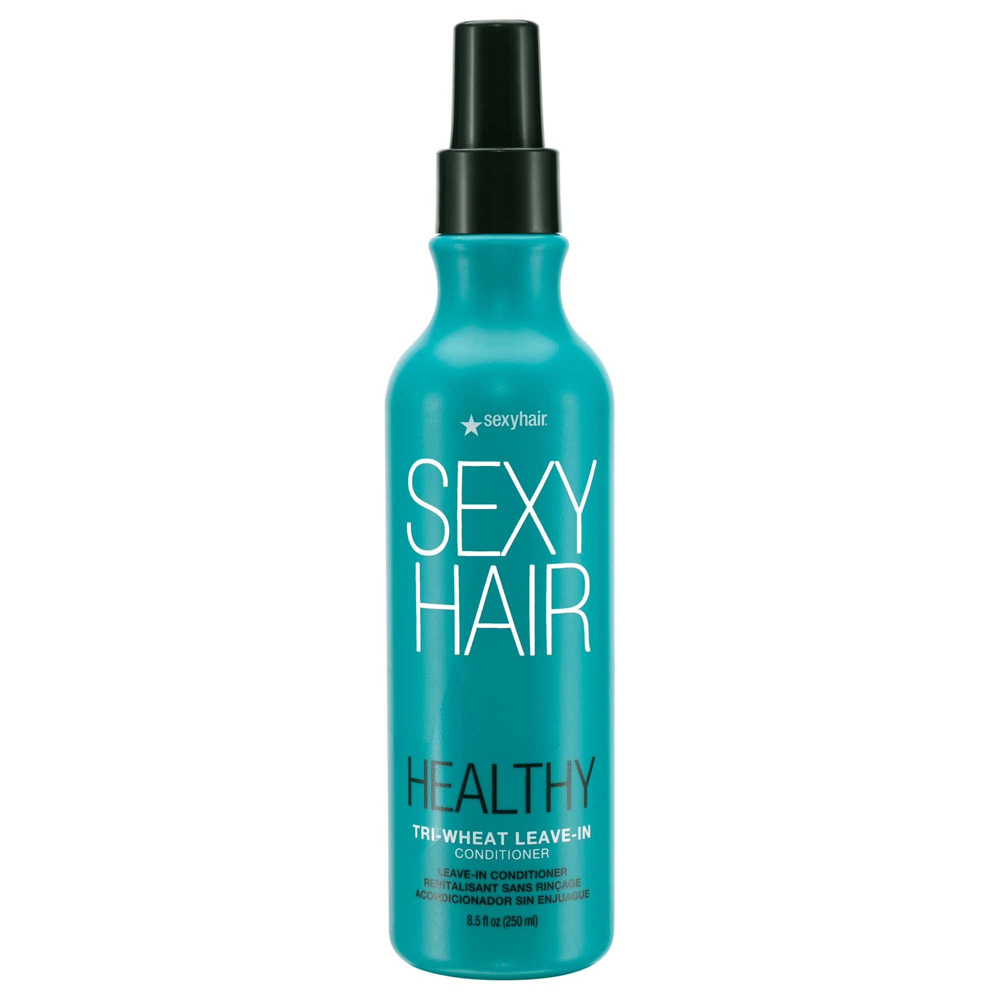 SexyHair Healthy Tri-Wheat Leave-In Conditioner, 8.5 Oz | Up to 90% Better Detangling | Reduces Breakage | Moisture, Smoothness,