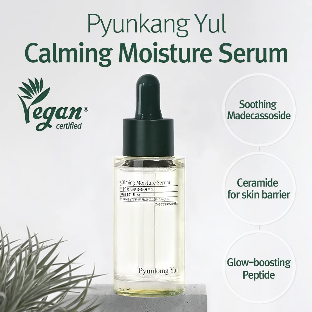 Pyunkang Yul Calming Moisture Serum for Strong Daily Moisturizing Power, Skin Revival & Soothing Care with Centella Asiatica, Te
