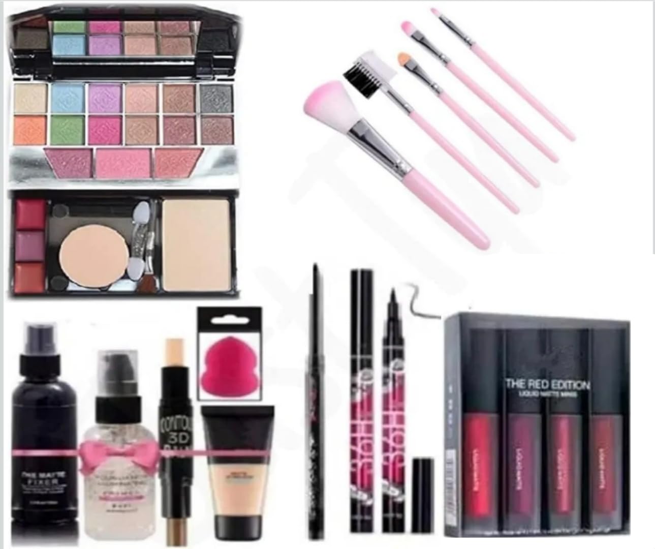 Just Tya Professional All In One Makeup Kit Set For Women & Girls | Full Face Makeup Combo Set With 5024 Eyeshadow Palette, Matt