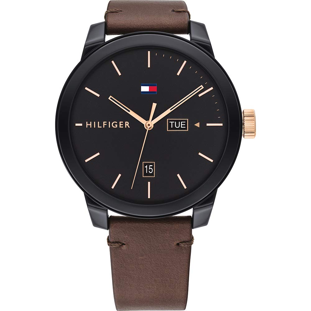Tommy Hilfiger Denim Round Analog Black Dial MenS Watchth1791748
