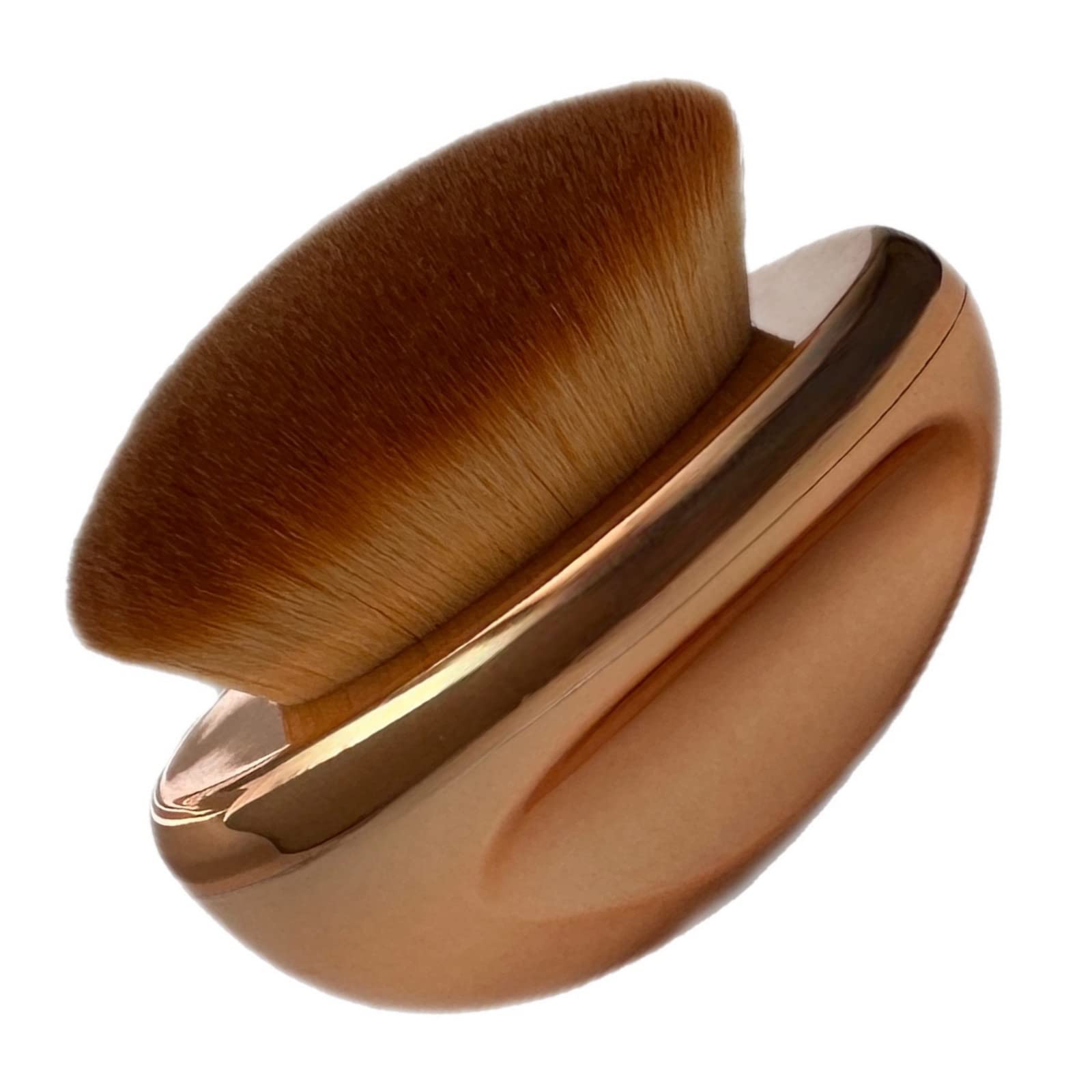Foundation Brush Palm Makeup Brush SOFT Kabuki Dome Shaped Face Body SPF Blush Bronzer Highlighter Blending Self-Tanner Buffing 