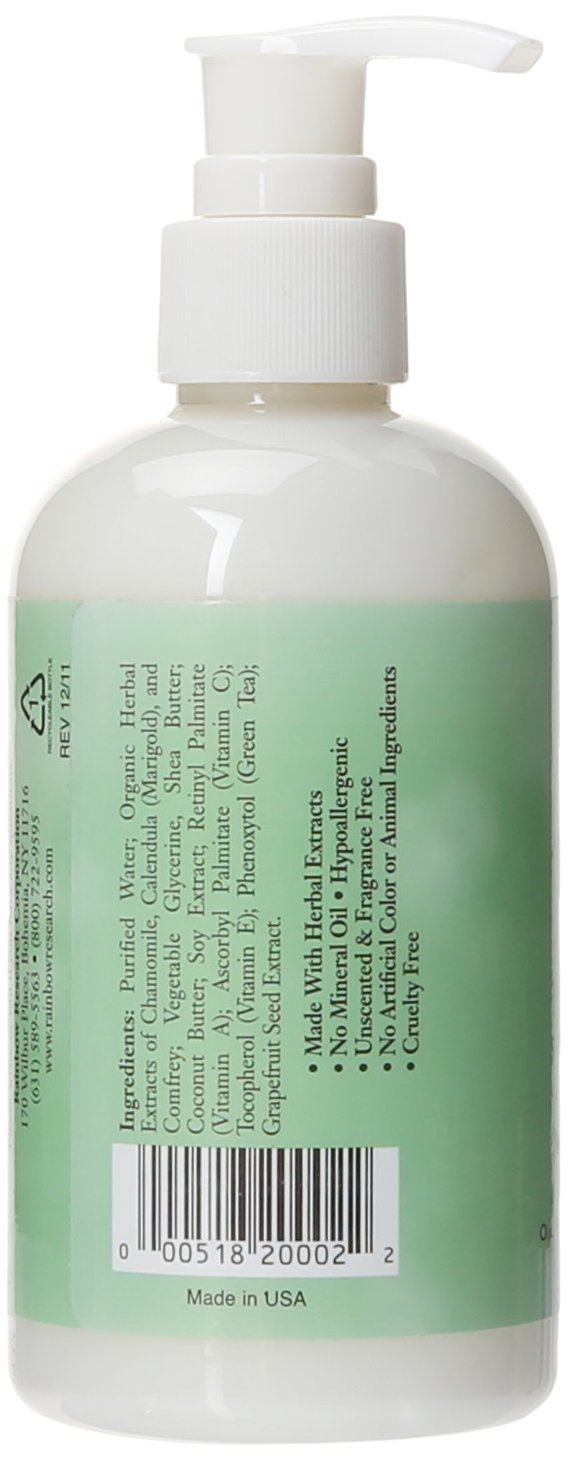 Rainbow Research Body Lotion Organic Herbal, 8 Fluid Ounce