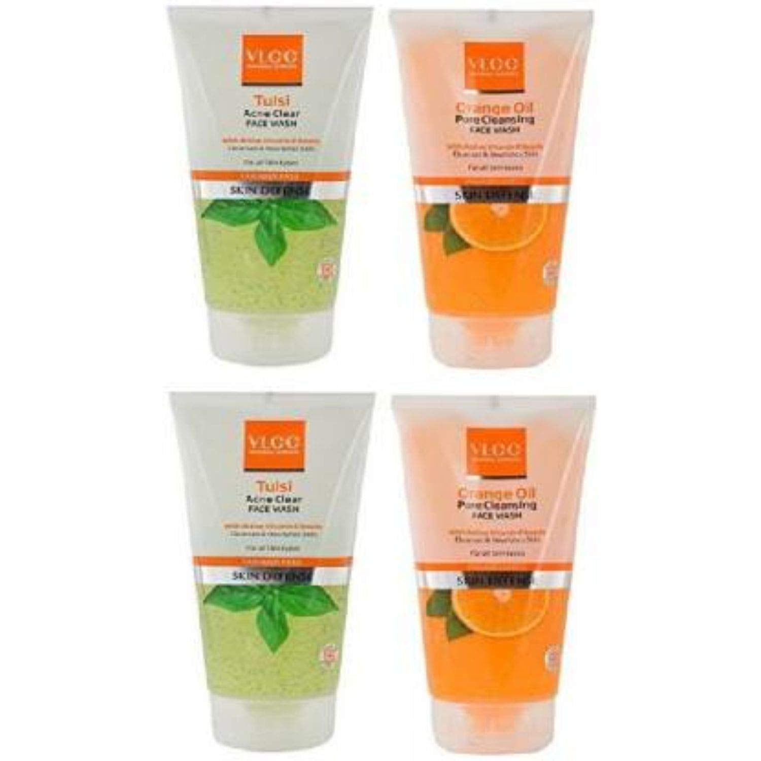 Vlcc Tulsi And Orange Oil Face Wash, 150Ml