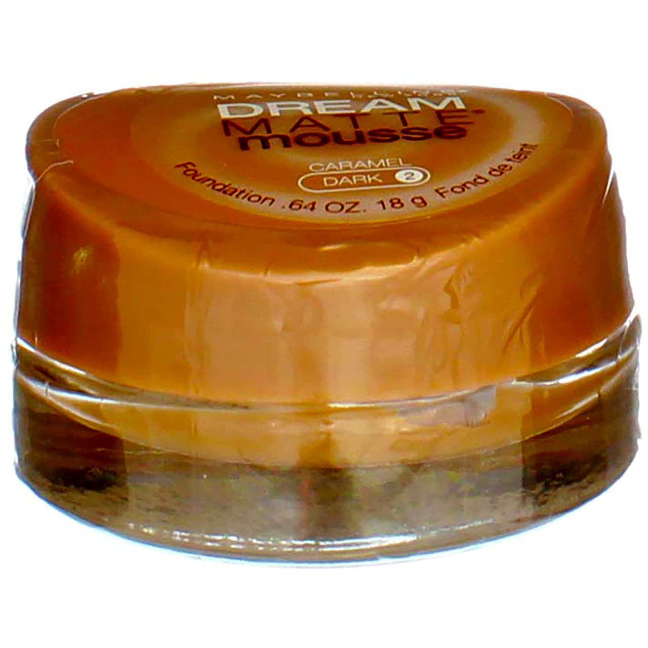 Maybelline Dream Matte Mousse Foundation, Caramel, 0.64 oz (Pack of 2) - Brown, Lightweight & Flawless Finish