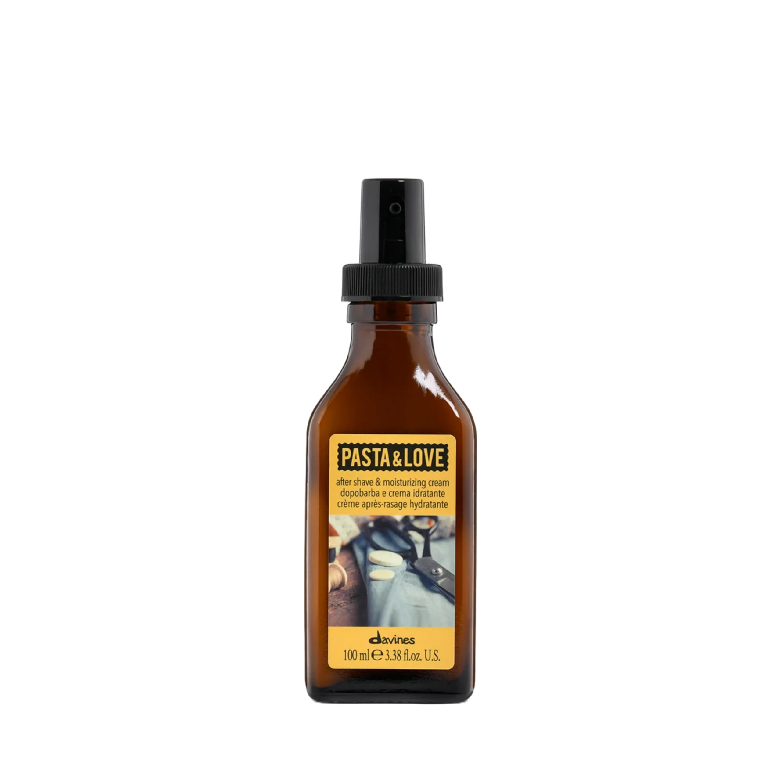 Davines Pasta & Love Men's After Shave & Moisturizing Cream, Hydrating and Soothing with Babassu and Karite Butter, 3.38 fl. Oz.