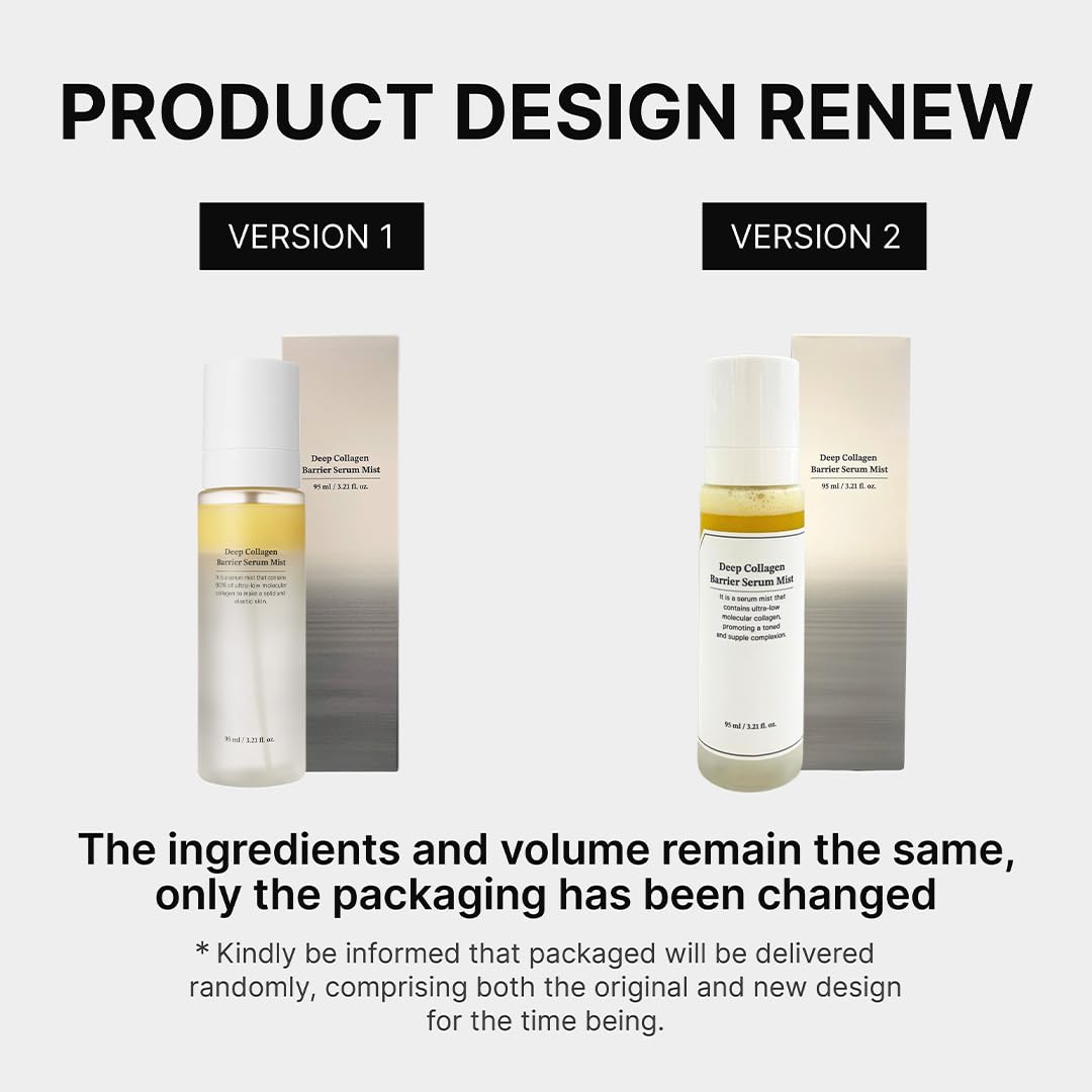 Sungboon Editor Deep Collagen Barrier Serum Mist | 60% Collagen For Firm, Radiant Skin | Vitamin C And Collagen Peptides | Face
