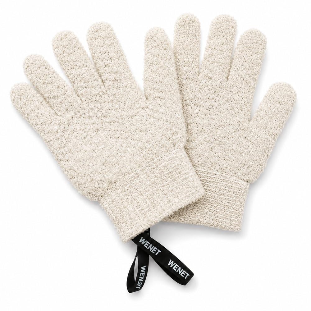 Exfoliating Glove 2/4Pair 3D Textured FiveFinger Bath Mitts