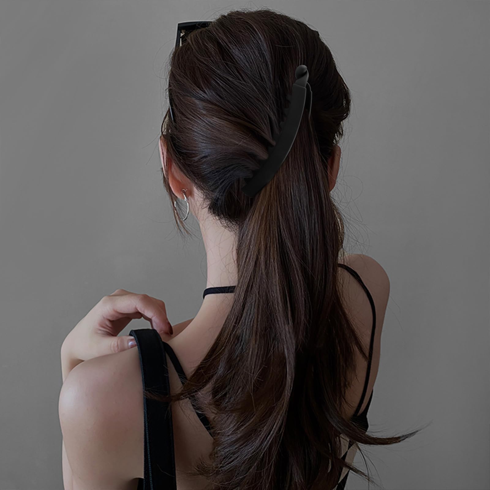 Velscrun 7 Pcs Banana Clips For Thick, Fine, And Curly Hair, Strong Hold Ponytail 4.7'' Large Matte Claw Clips, Hair Accessories
