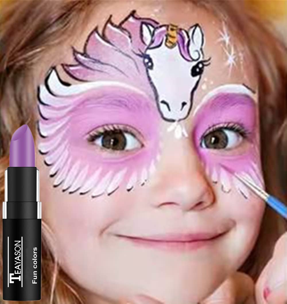 Go Ho Makeup Light Purple Cream-Blendable Stick -Light Purple Face Body Paint Professional Sfx Makeup Witch Ursula Face Paint,La