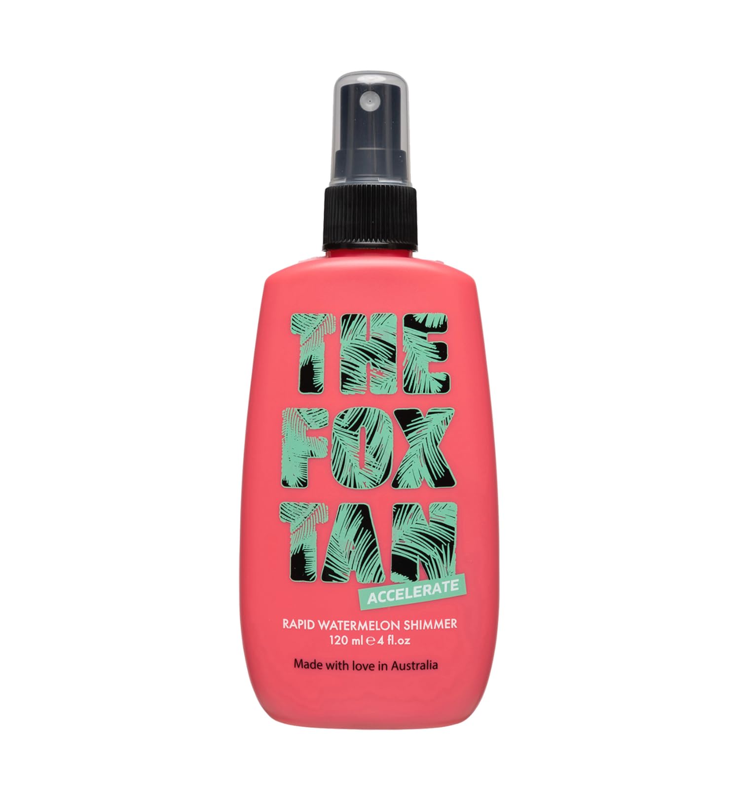 The Fox Tan Rapid Watermelon Mist Shimmer 120Ml/4 Fl.Oz  Natural Tanning Lotion & Accelerator  Mist Spray For Dark, Flawless, Ta